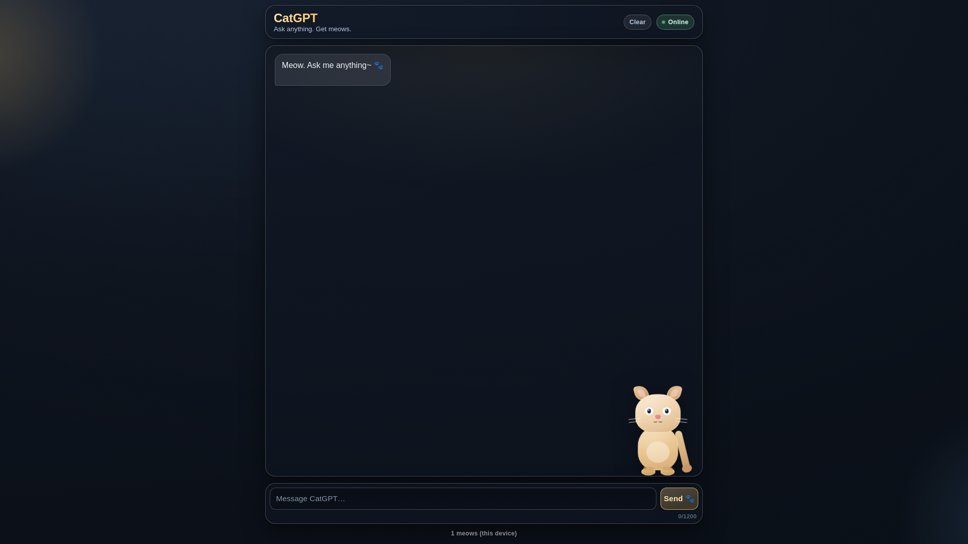 website screenshot of https://catgpt-ao7.pages.dev/