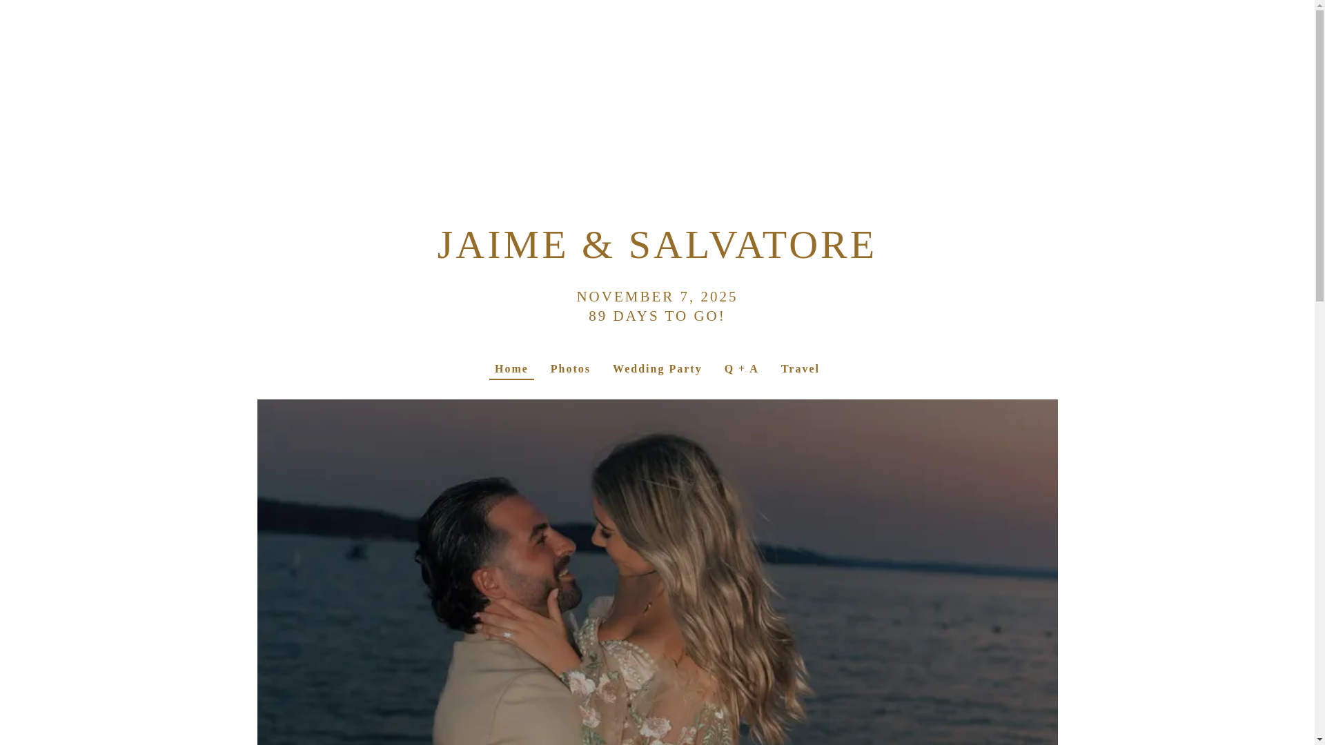website screenshot of https://jaimeandsalvatore.com/
