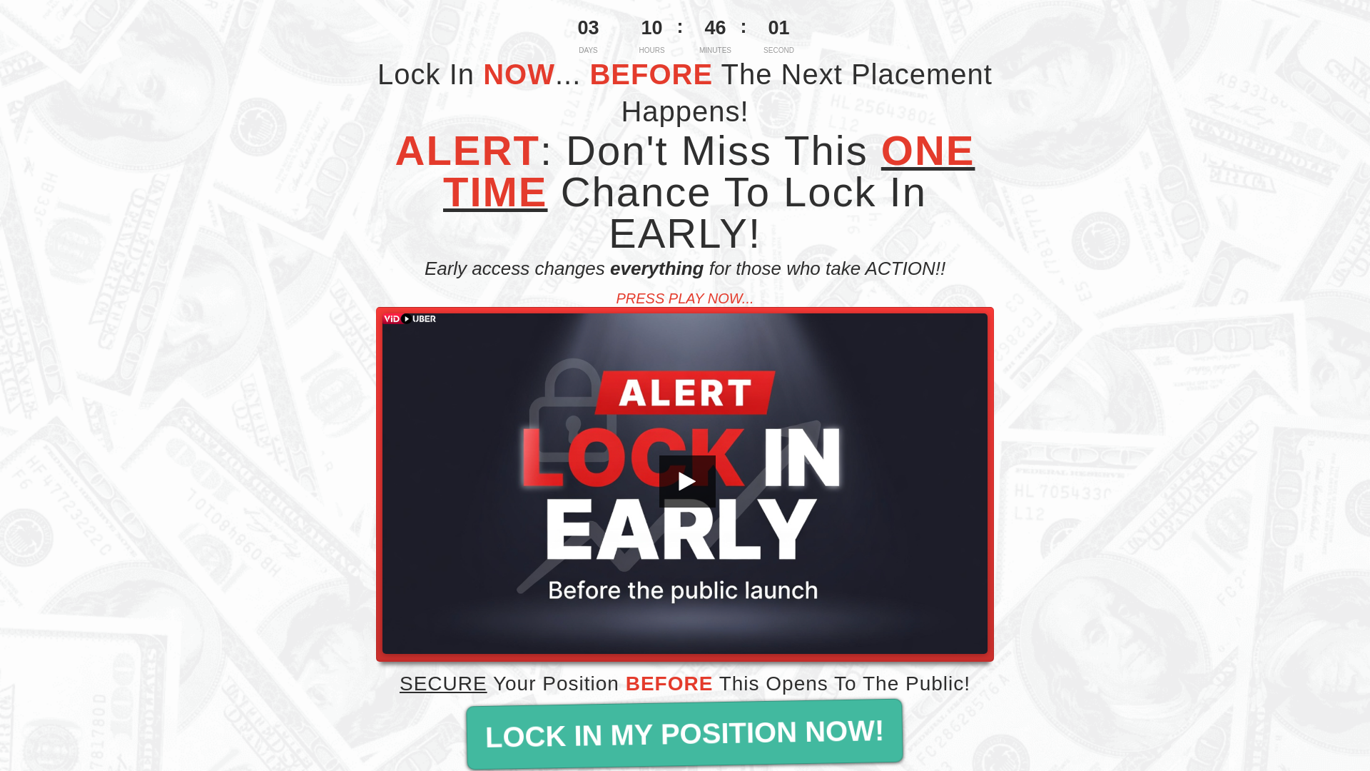 website screenshot of https://earlyaccessnow.com