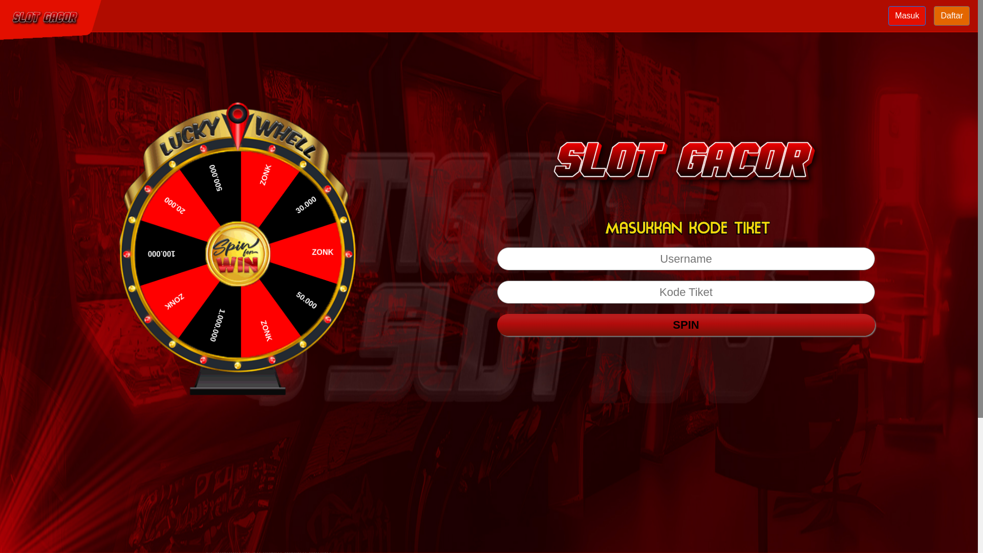 website screenshot of https://luckyspins-jurungbet.site/