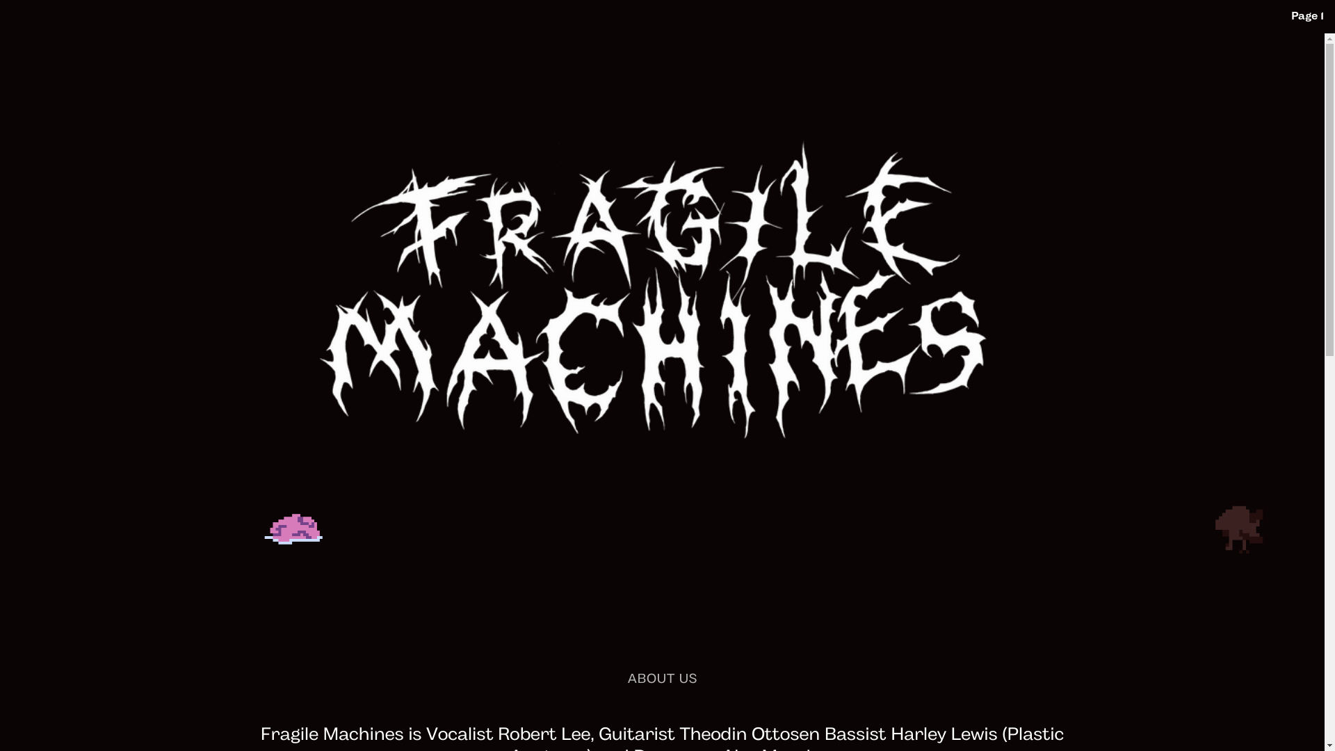 website screenshot of https://fragilemachinesmusic.com/