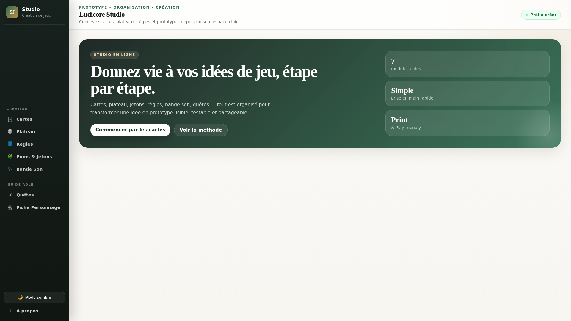 website screenshot of https://ludicore-studio.pages.dev/