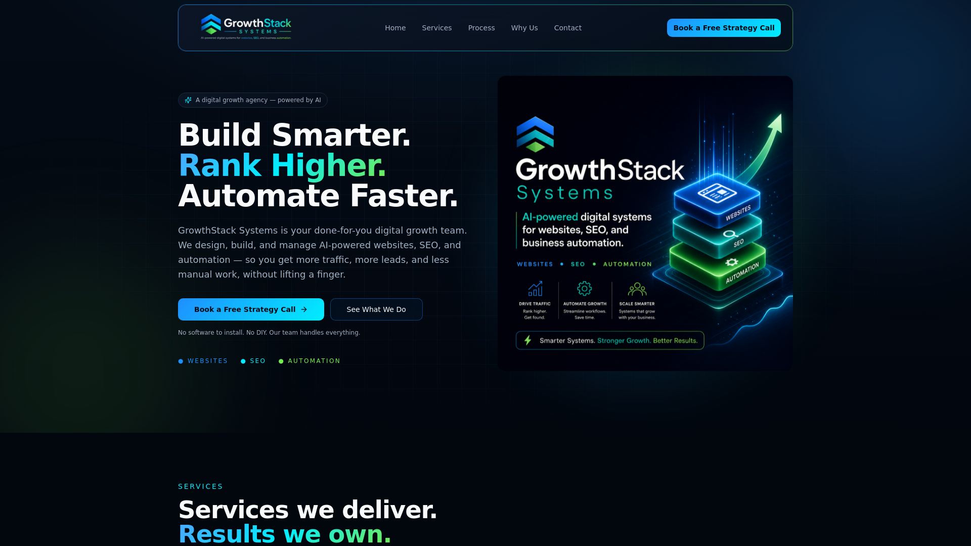 website screenshot of https://getgrowthstacks.com/