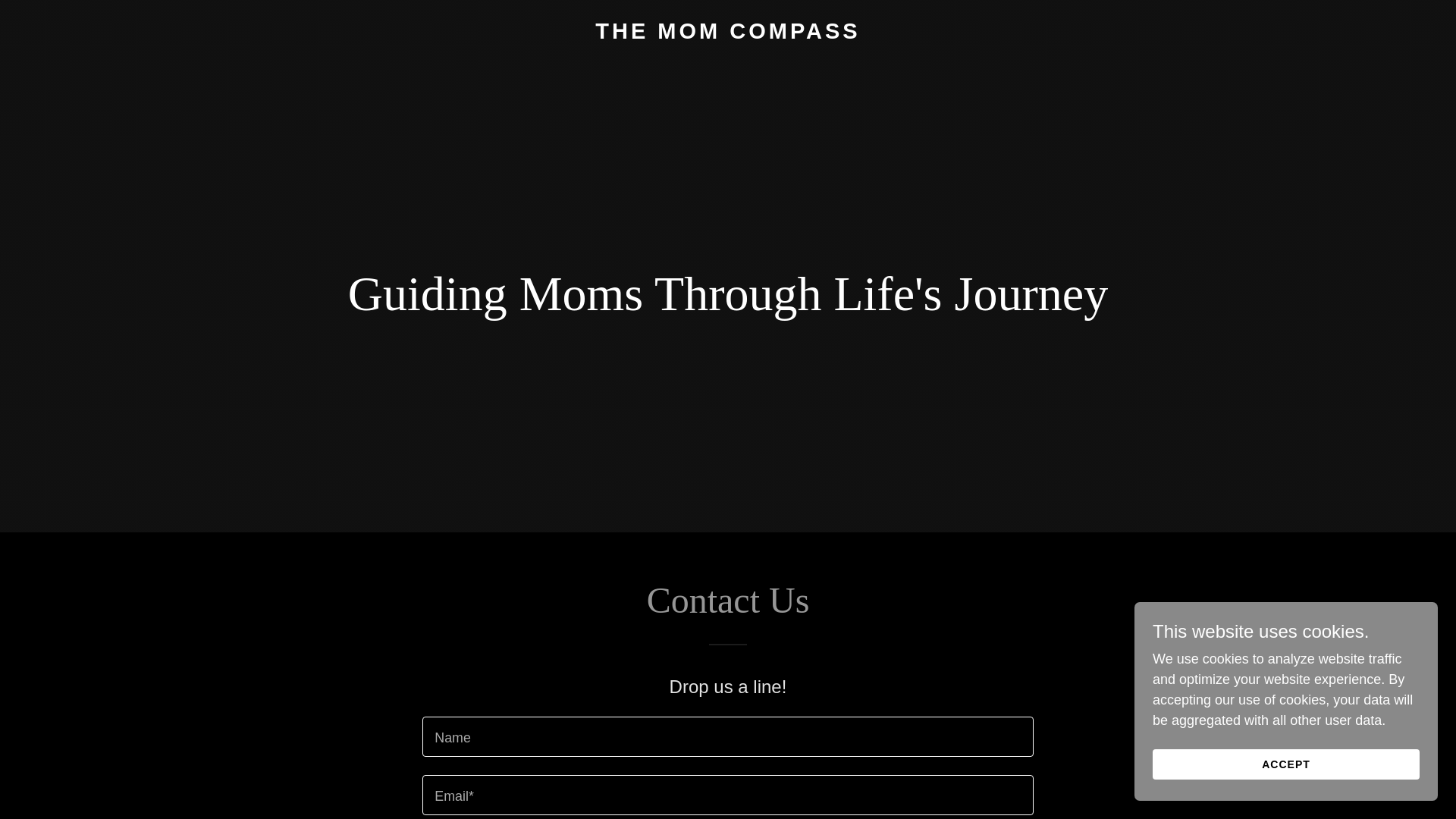 website screenshot of https://momcompassllc.com/