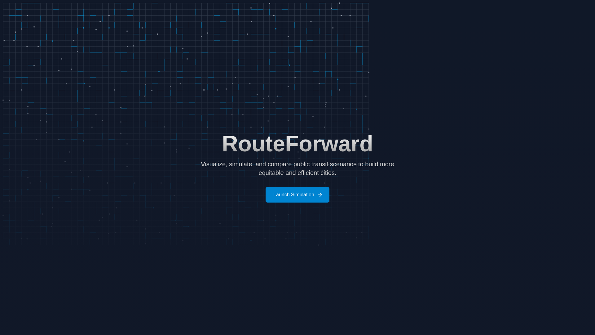 website screenshot of https://routeforward.org/