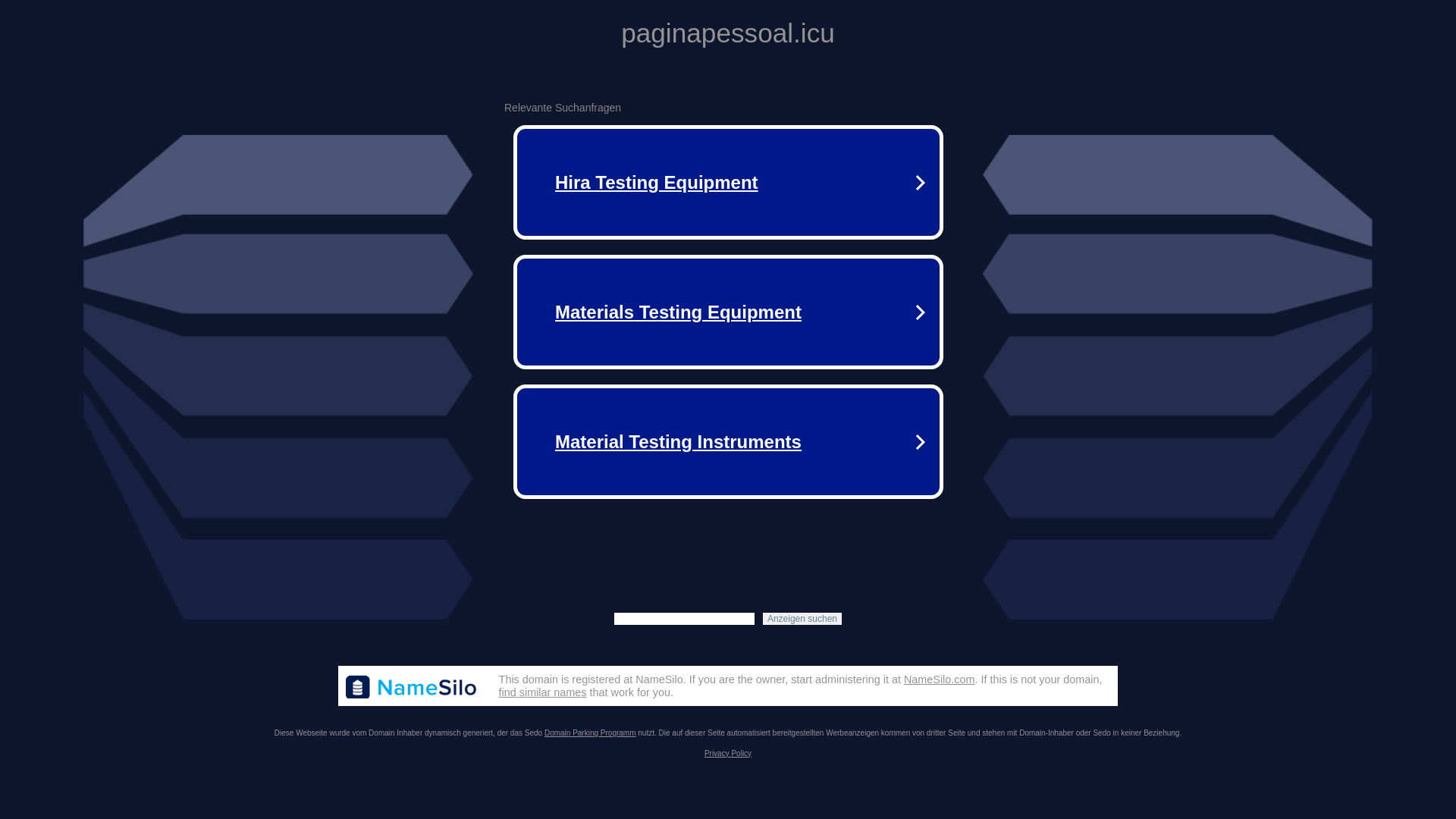 website screenshot of https://paginapessoal.icu/