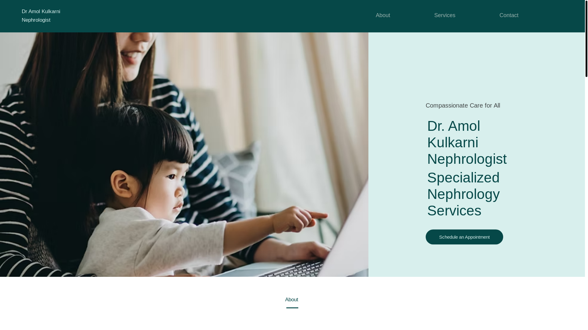 website screenshot of https://dramolkulkarni.com/