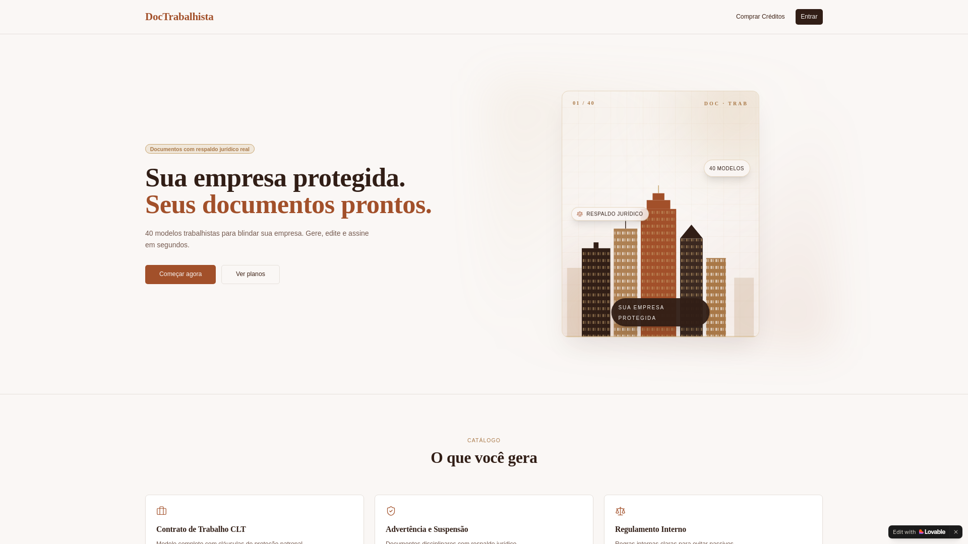 website screenshot of https://doctrabalhista.com.br/