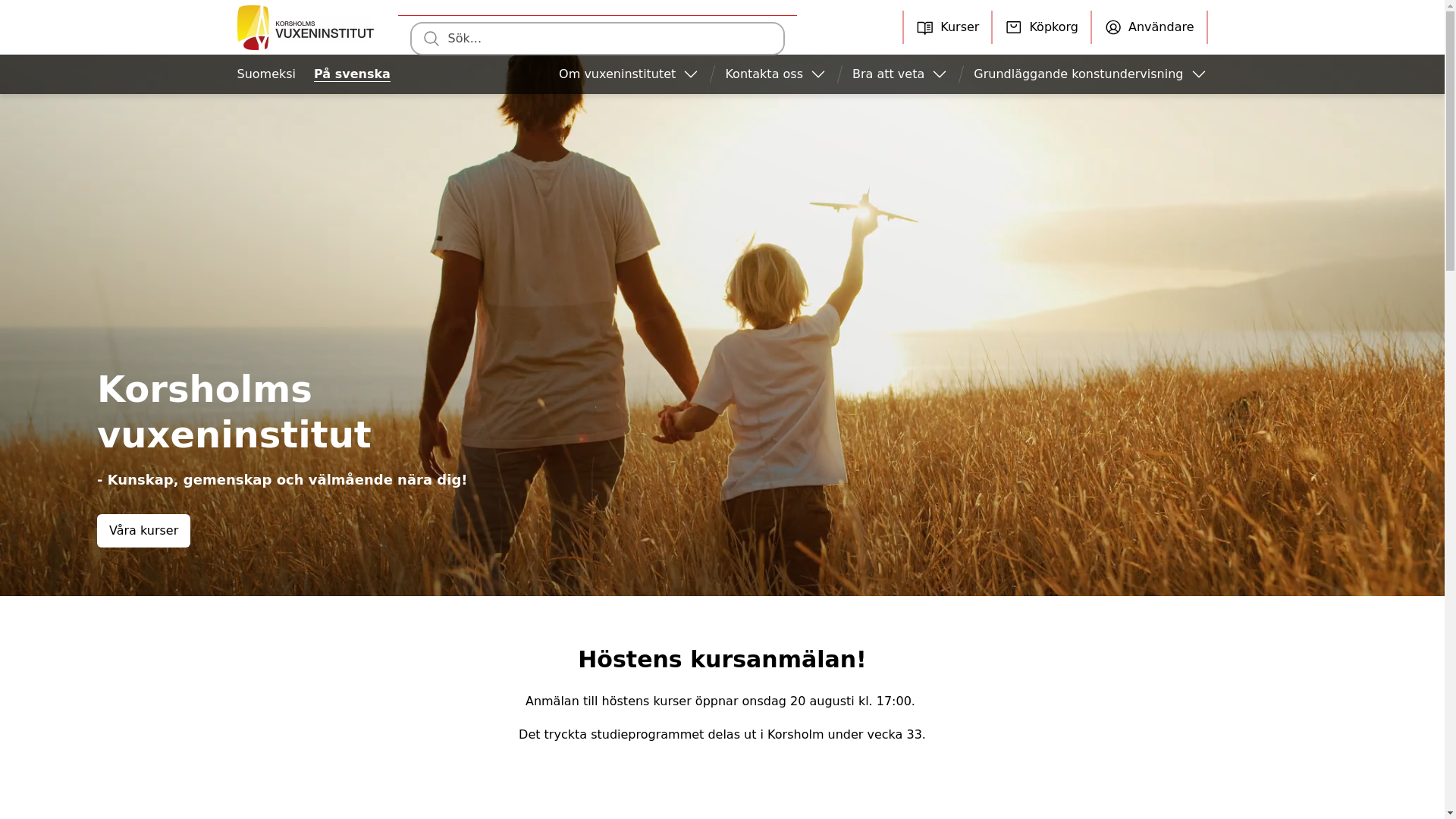website screenshot of https://vuxeninstitutet-korsholm-fi.pages.dev/