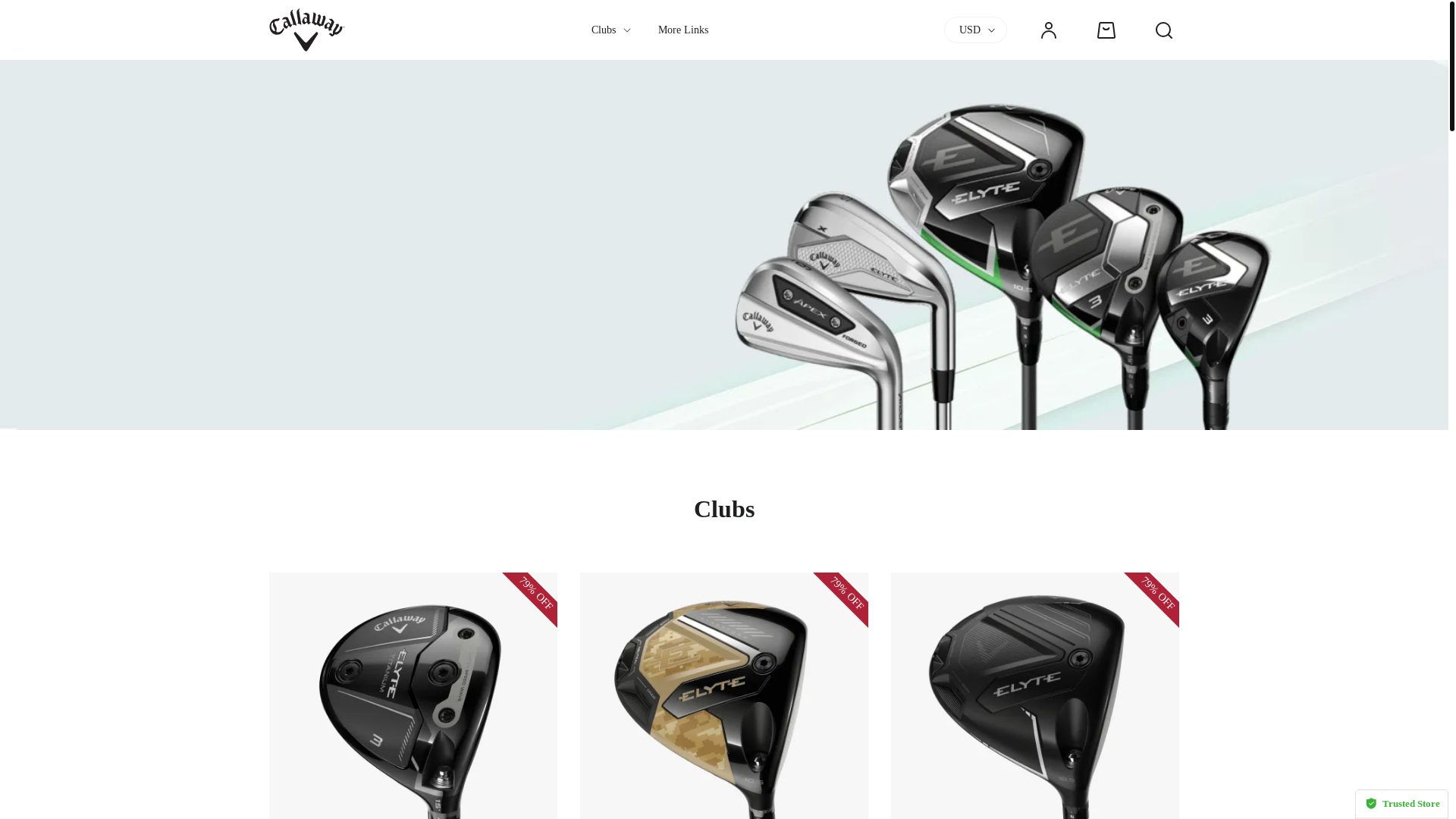 website screenshot of https://callawaygolf-eu.top/