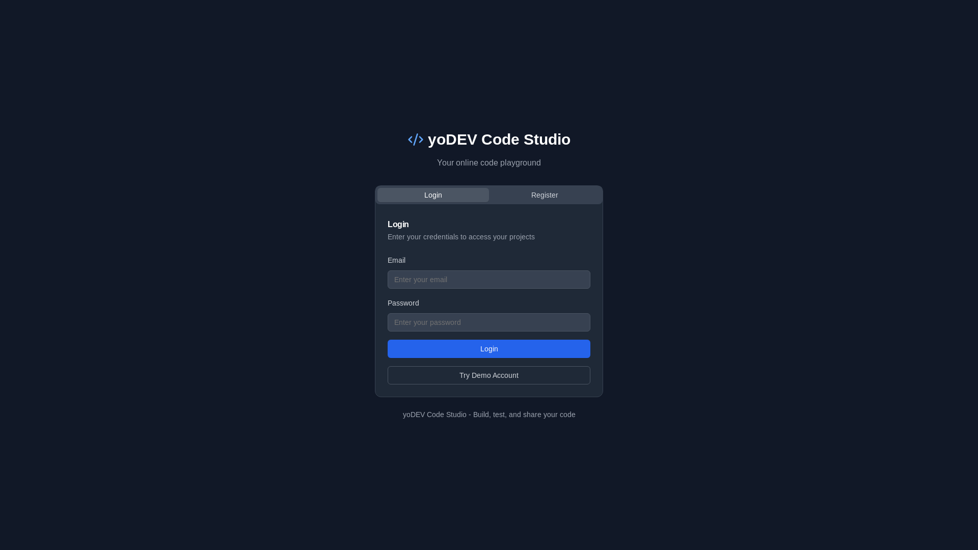 website screenshot of https://yodevcode.dev/