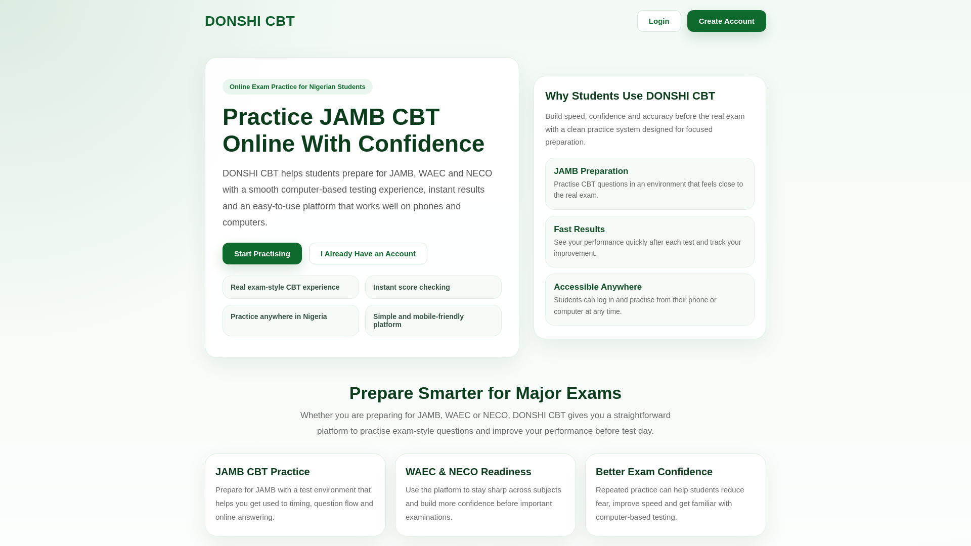 website screenshot of https://donshicbt.com/