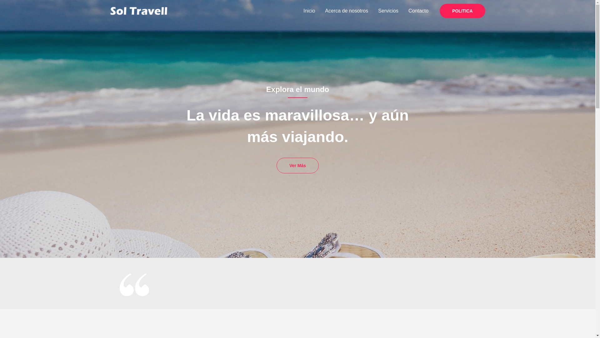 website screenshot of https://soltravell.com/