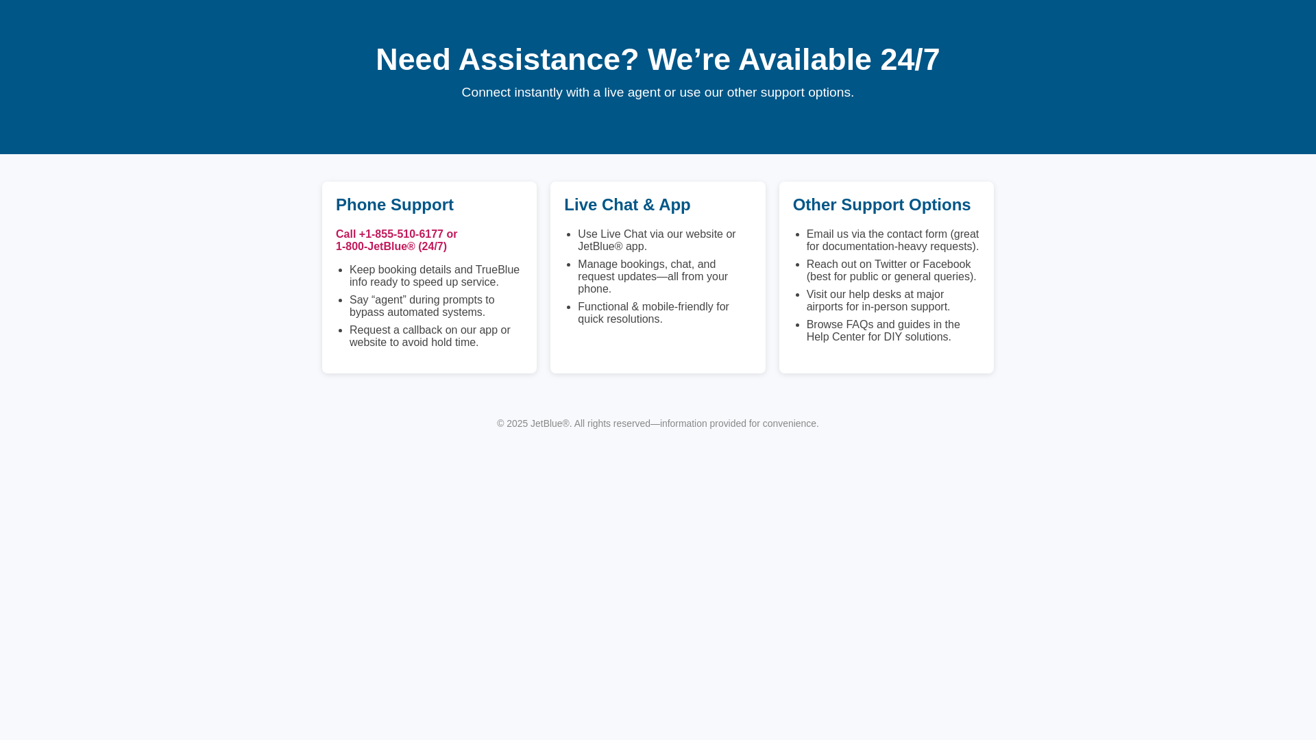 website screenshot of https://jetblue-contact-helpline-official.pages.dev/