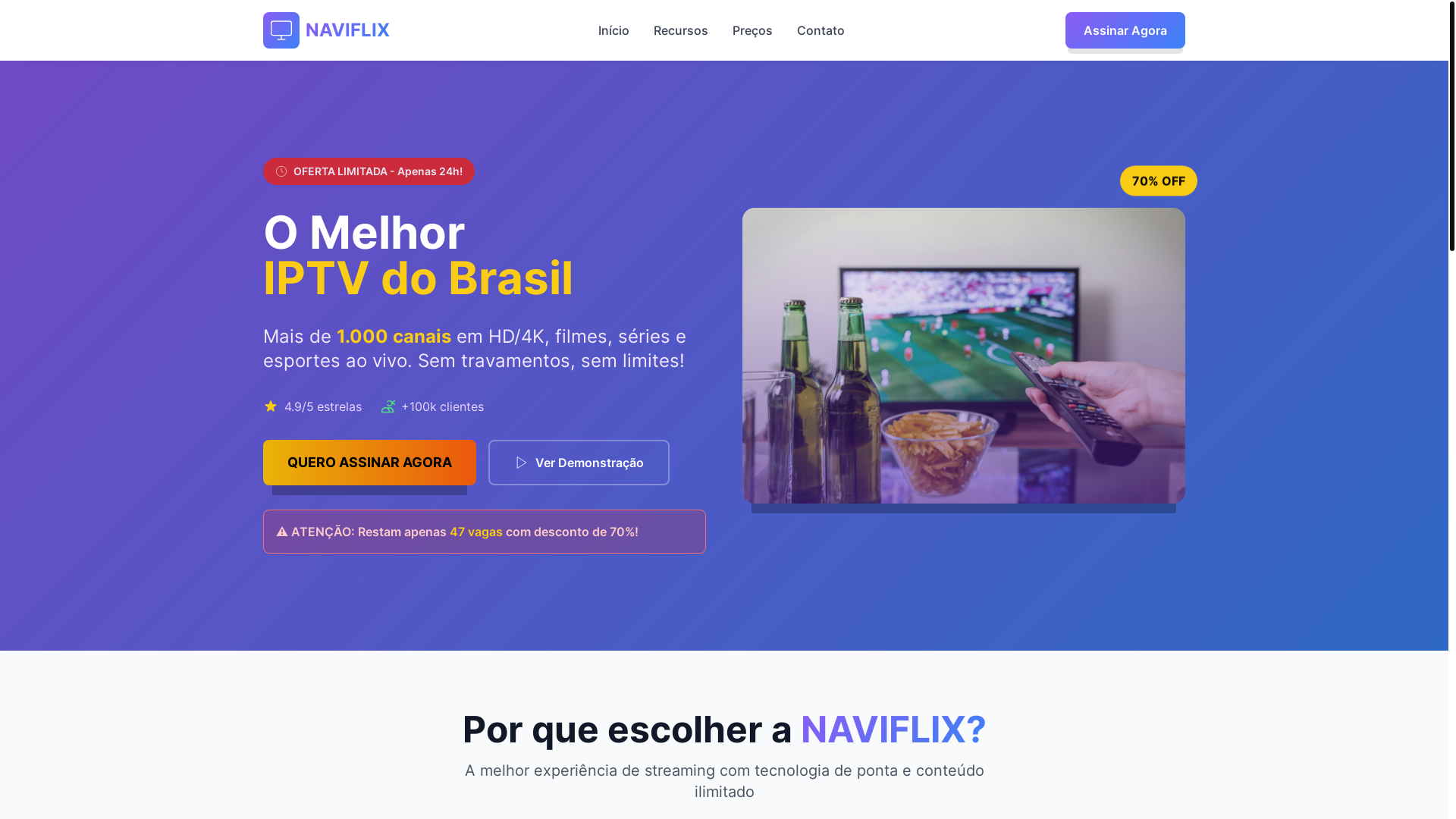 website screenshot of https://naviflix.online/