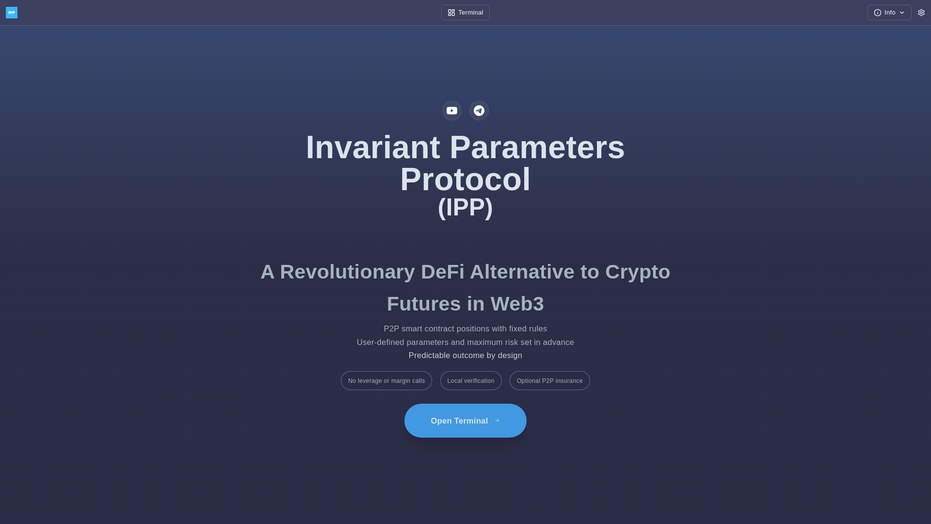 website screenshot of https://ipp.finance/