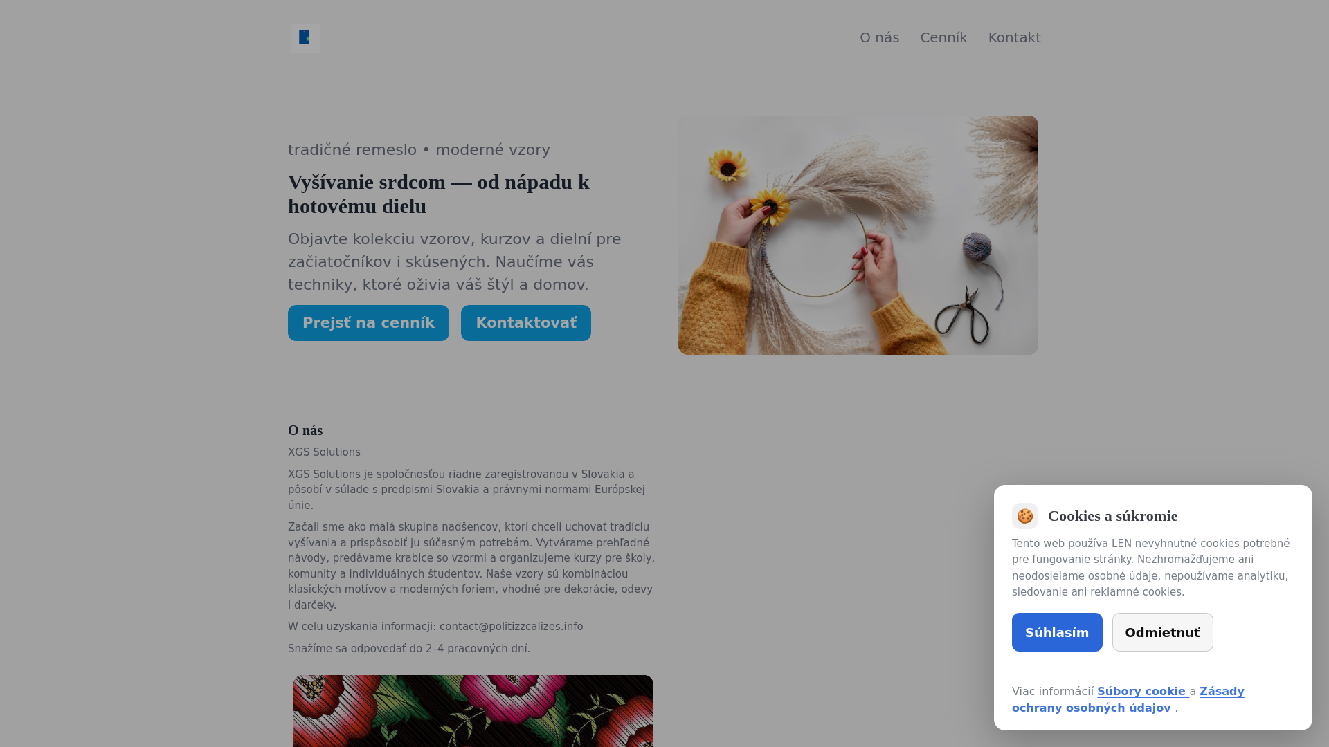 website screenshot of https://politizzcalizes.info/