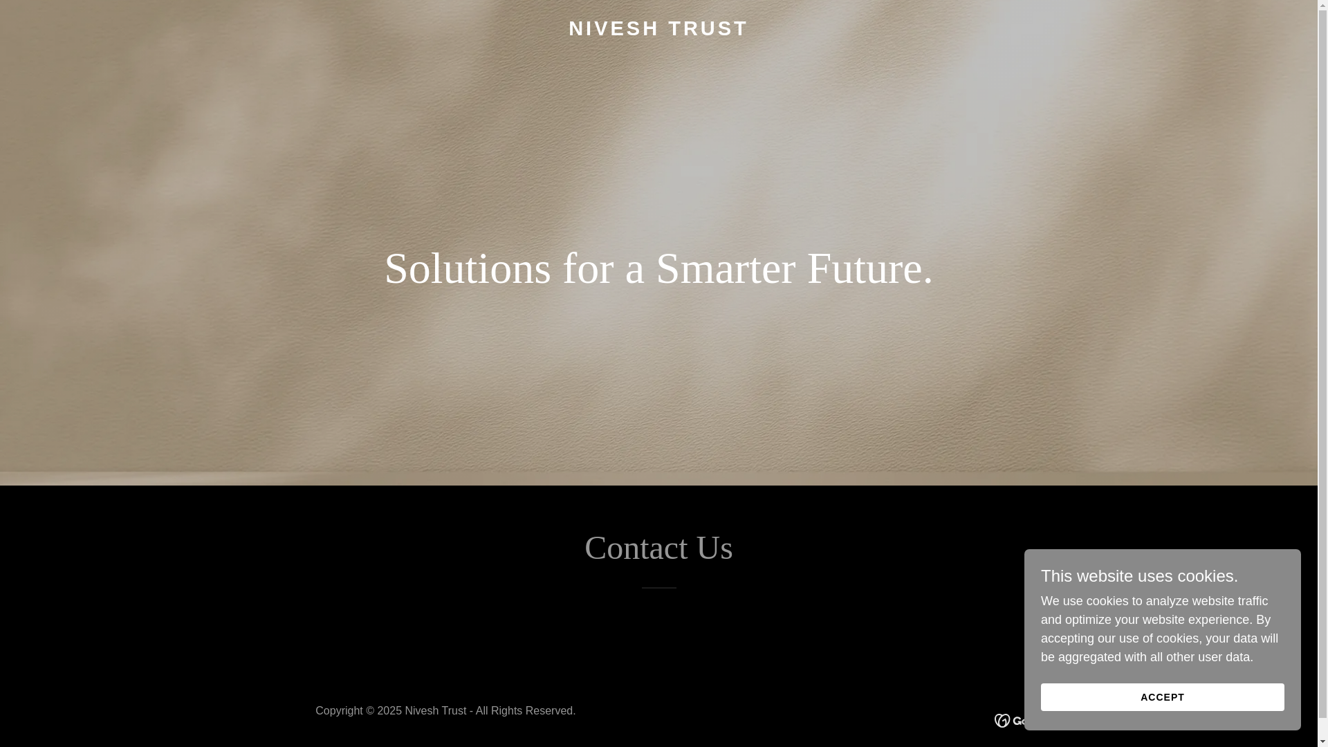 website screenshot of https://niveshtrust.in/