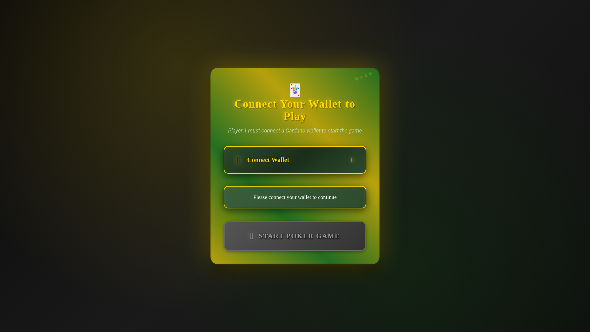 website screenshot of https://pokeronchain.io/