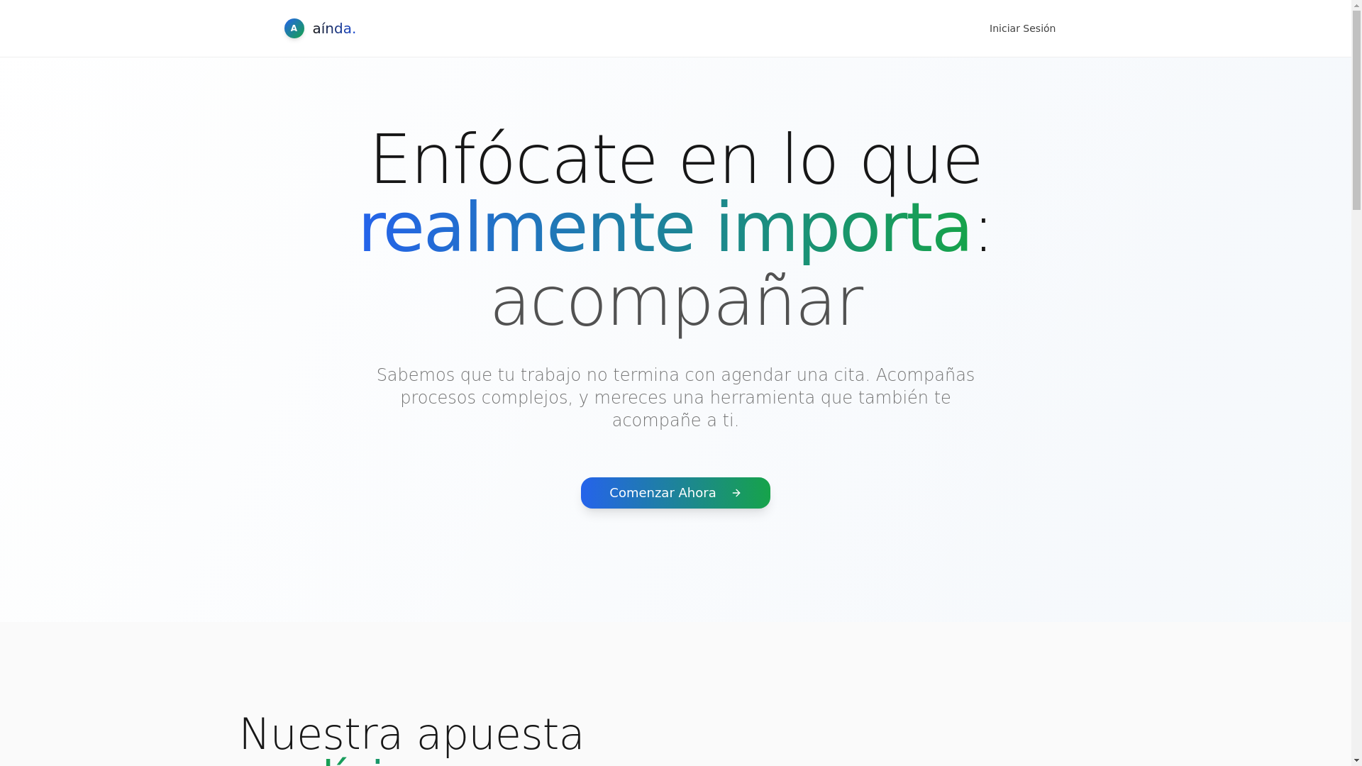 website screenshot of https://aindahoy.com/