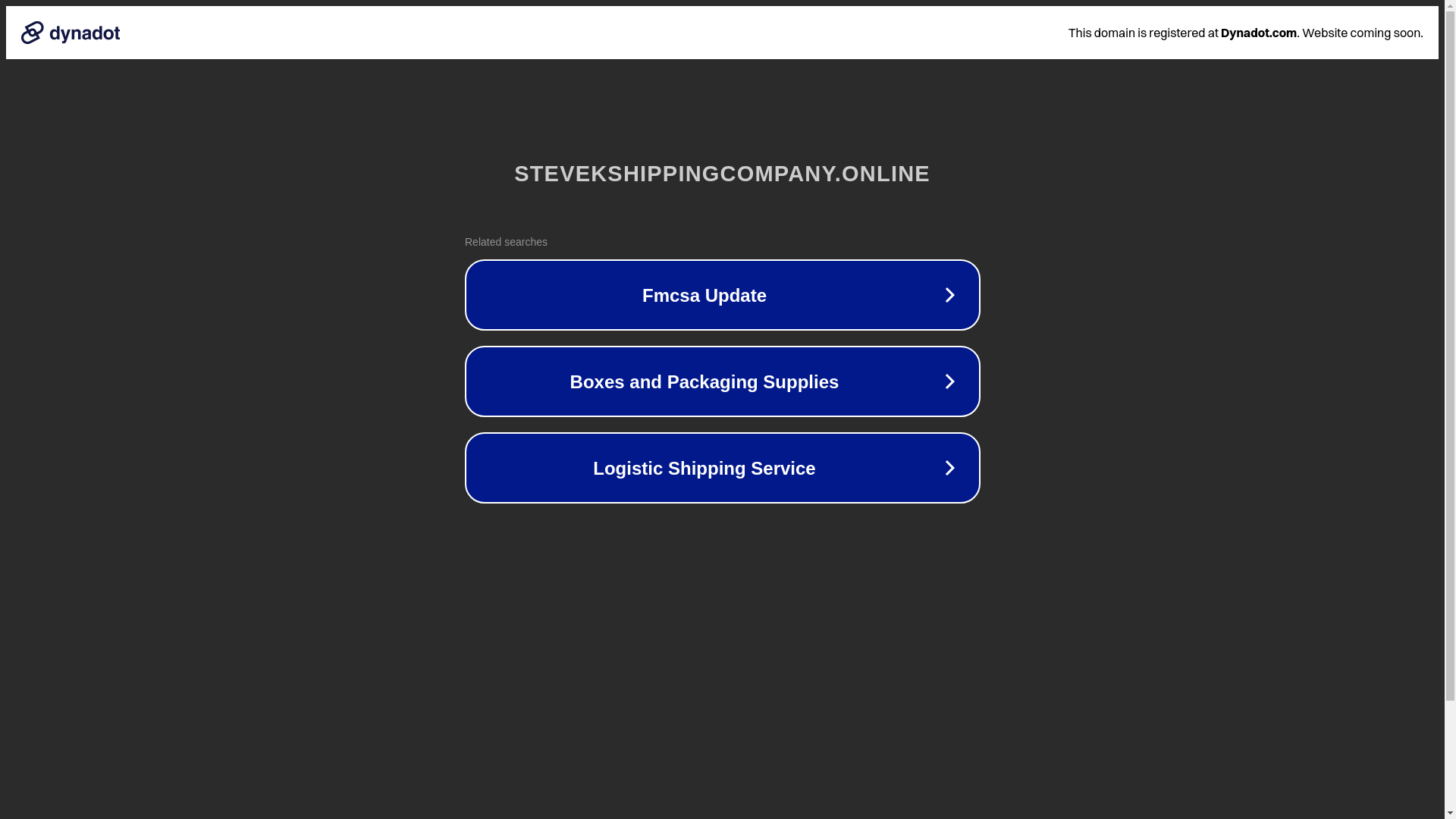 website screenshot of https://stevekshippingcompany.online/