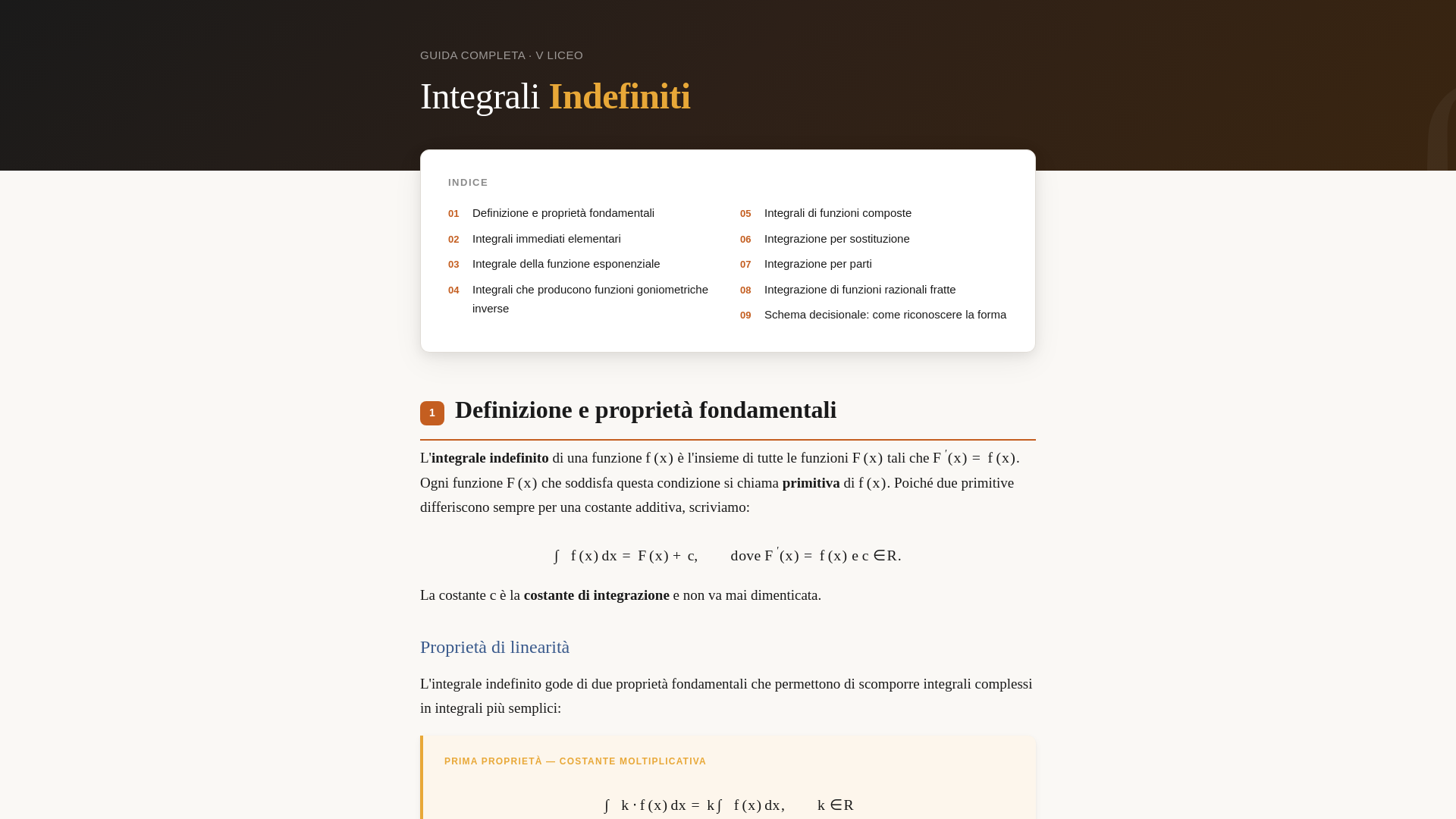 website screenshot of https://integrali.pages.dev/