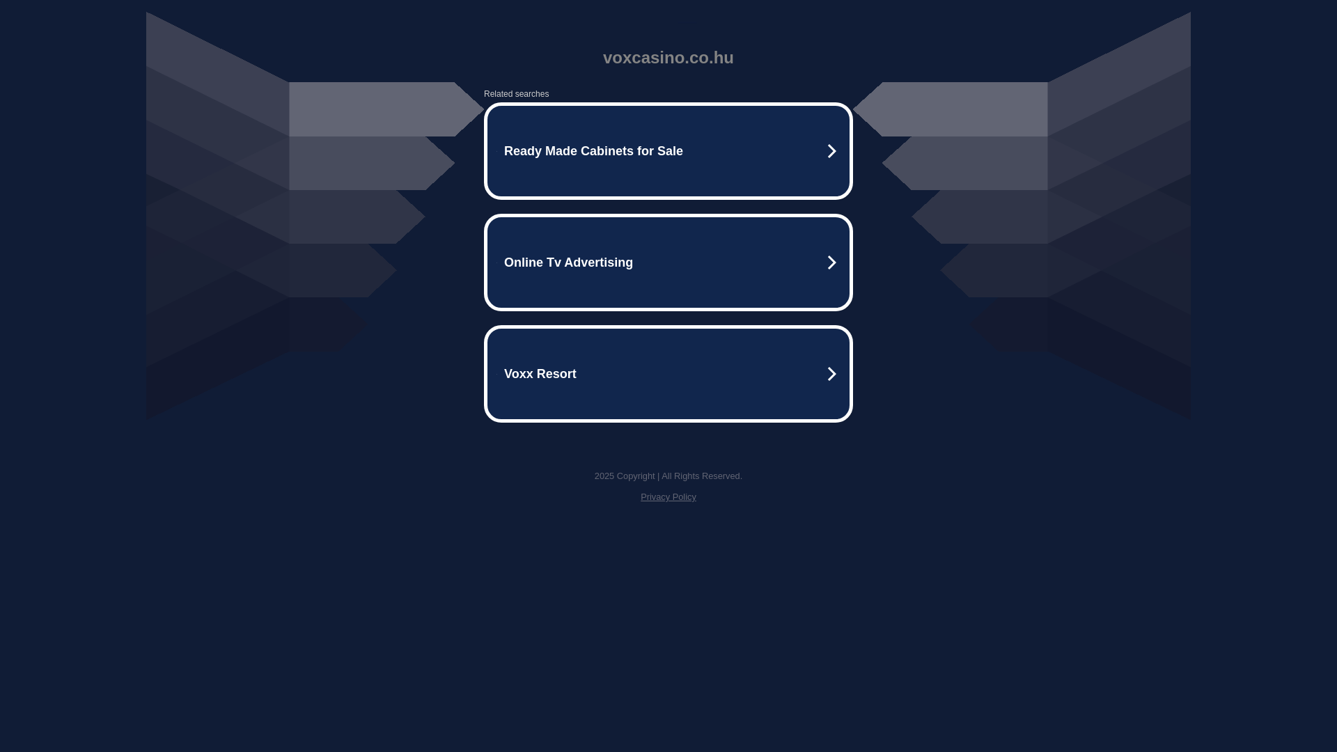 website screenshot of https://voxcasino.co.hu/