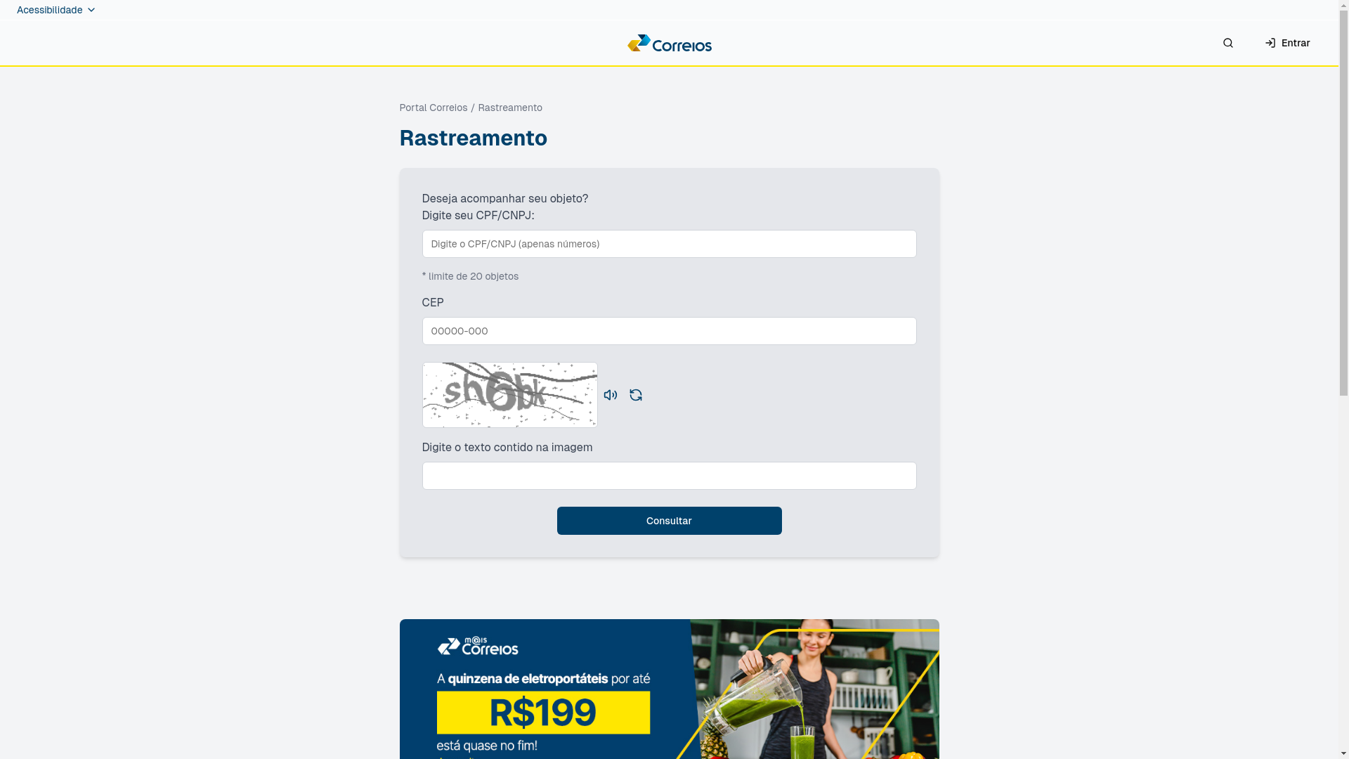 website screenshot of https://rastreamentopedidocorreio.online/