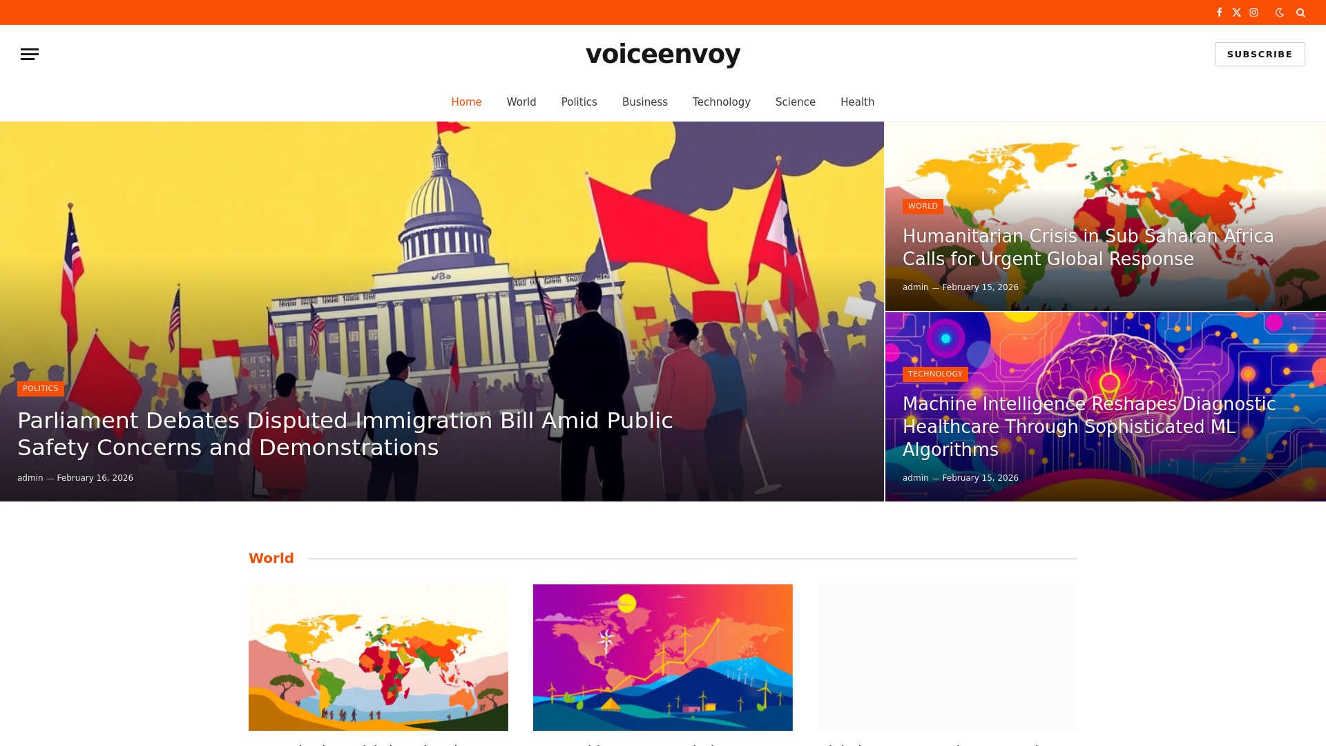 website screenshot of https://voiceenvoy.co.uk/