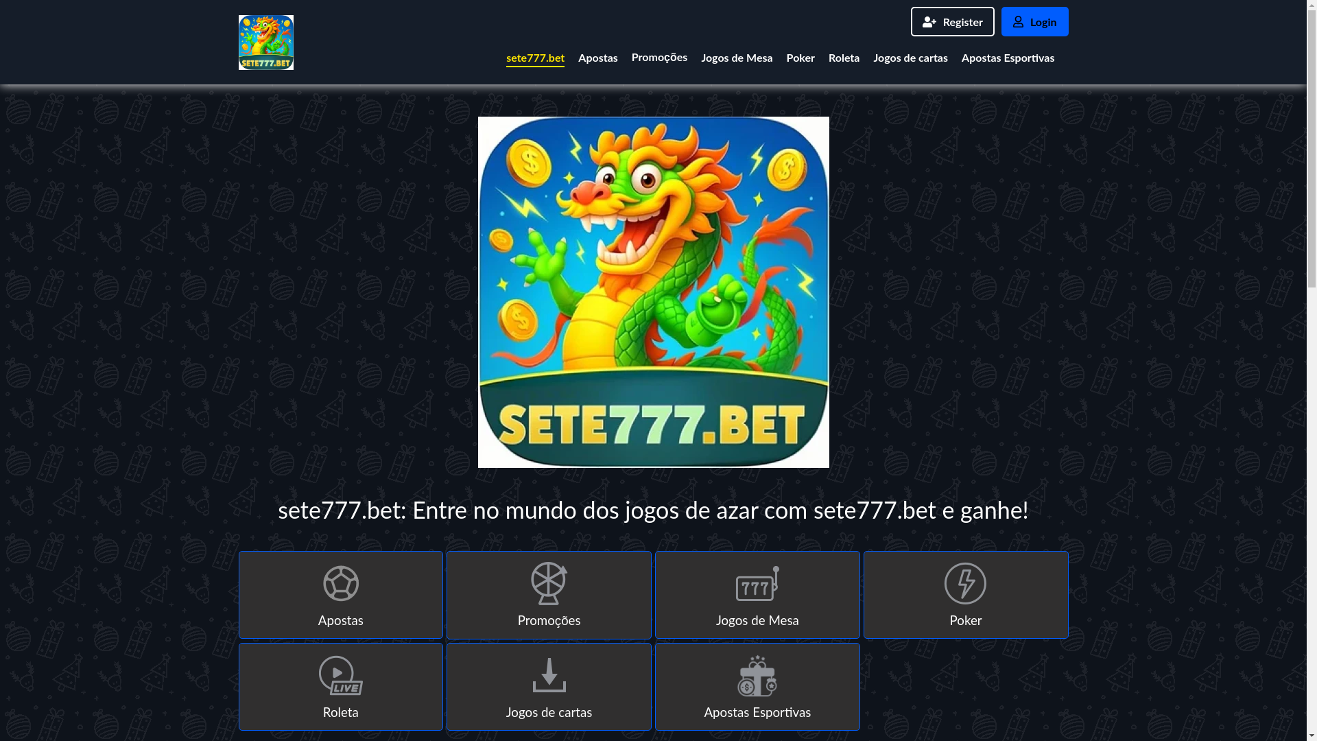website screenshot of https://sete777bet.org/