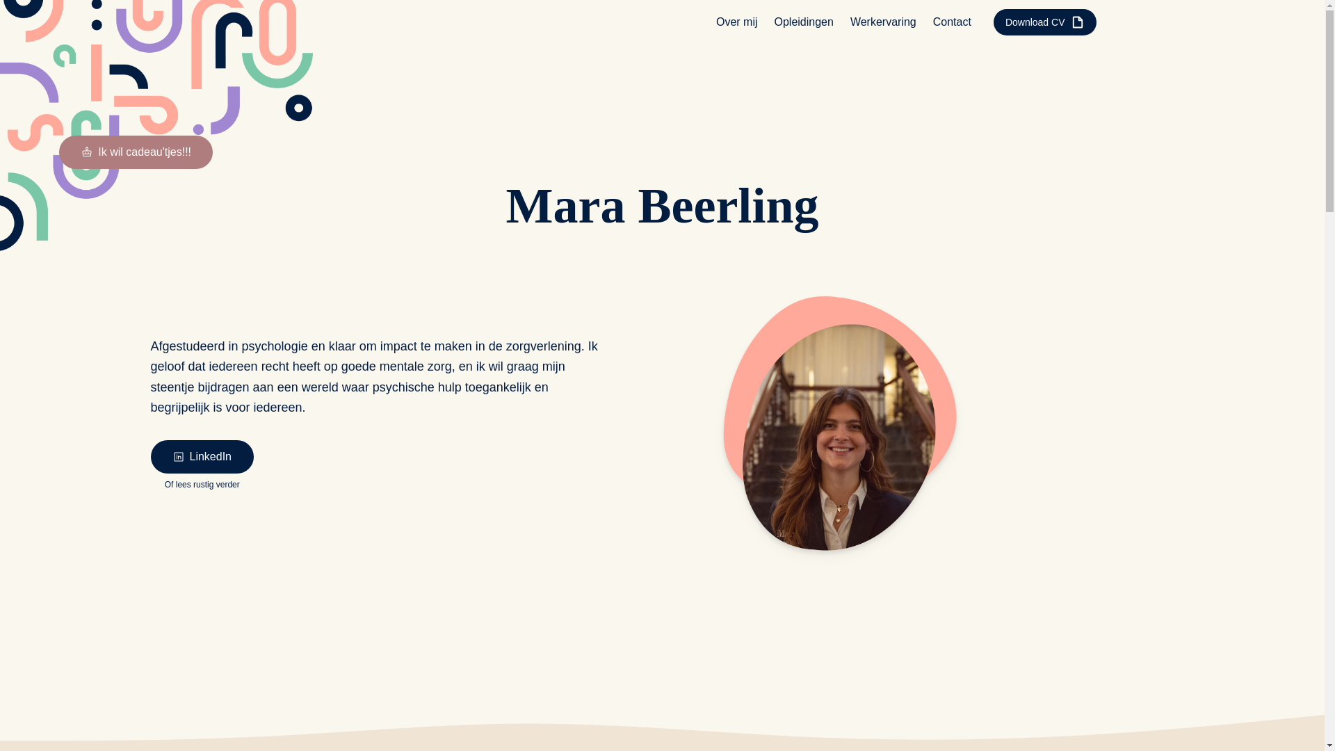 website screenshot of https://marabeerling.nl/