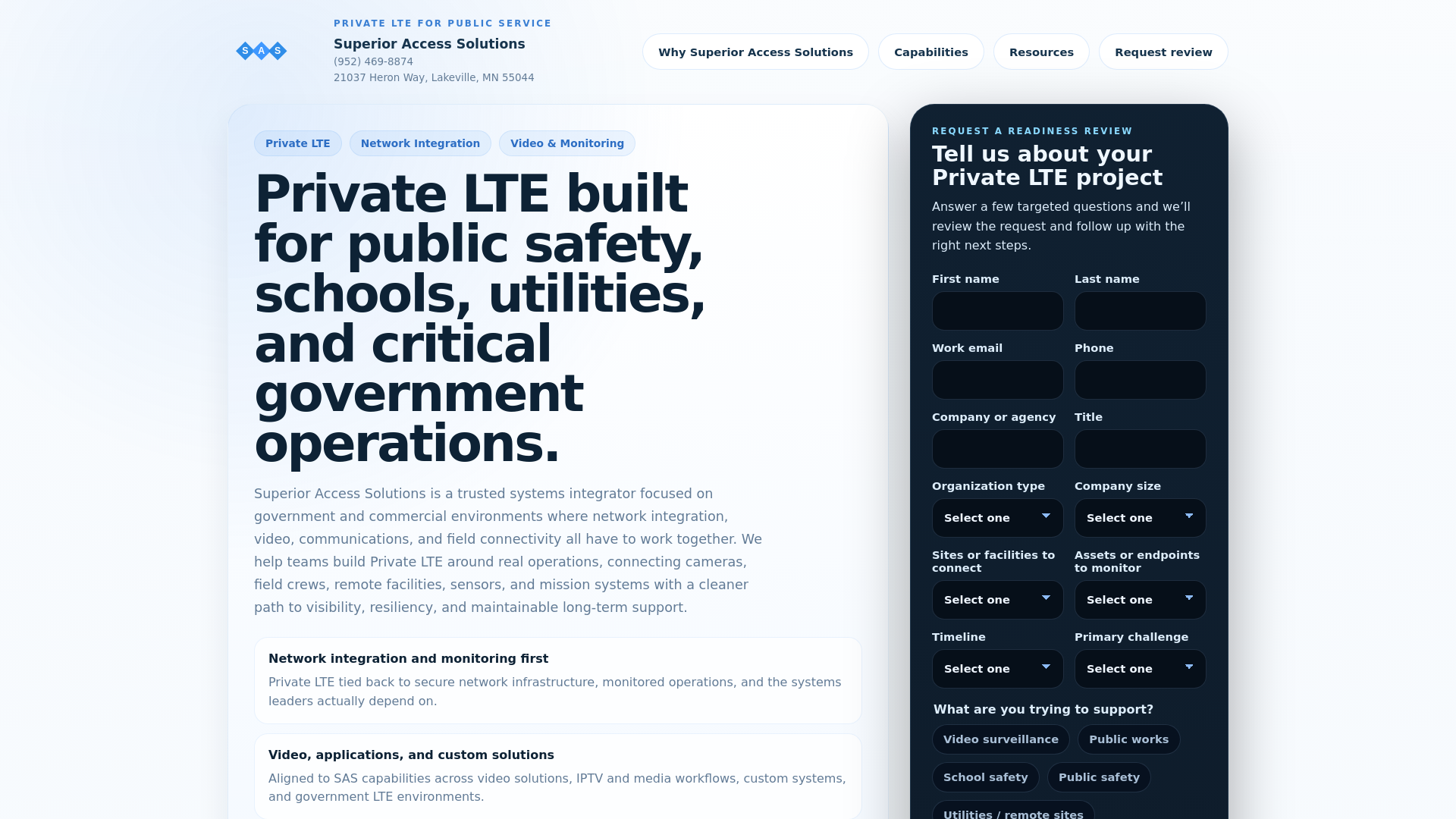 website screenshot of https://priv5g.help/