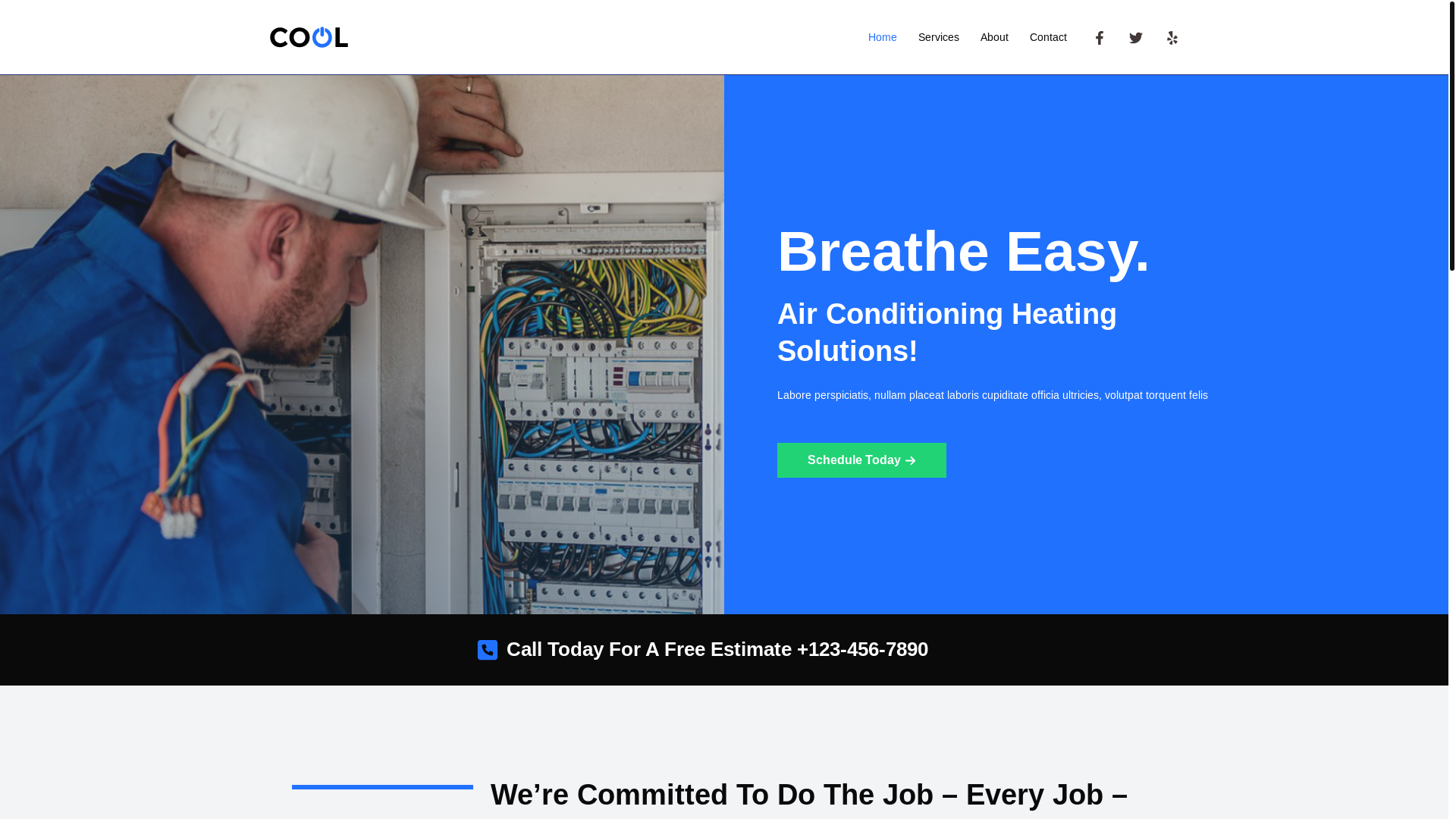 website screenshot of https://hvacindigo.com/