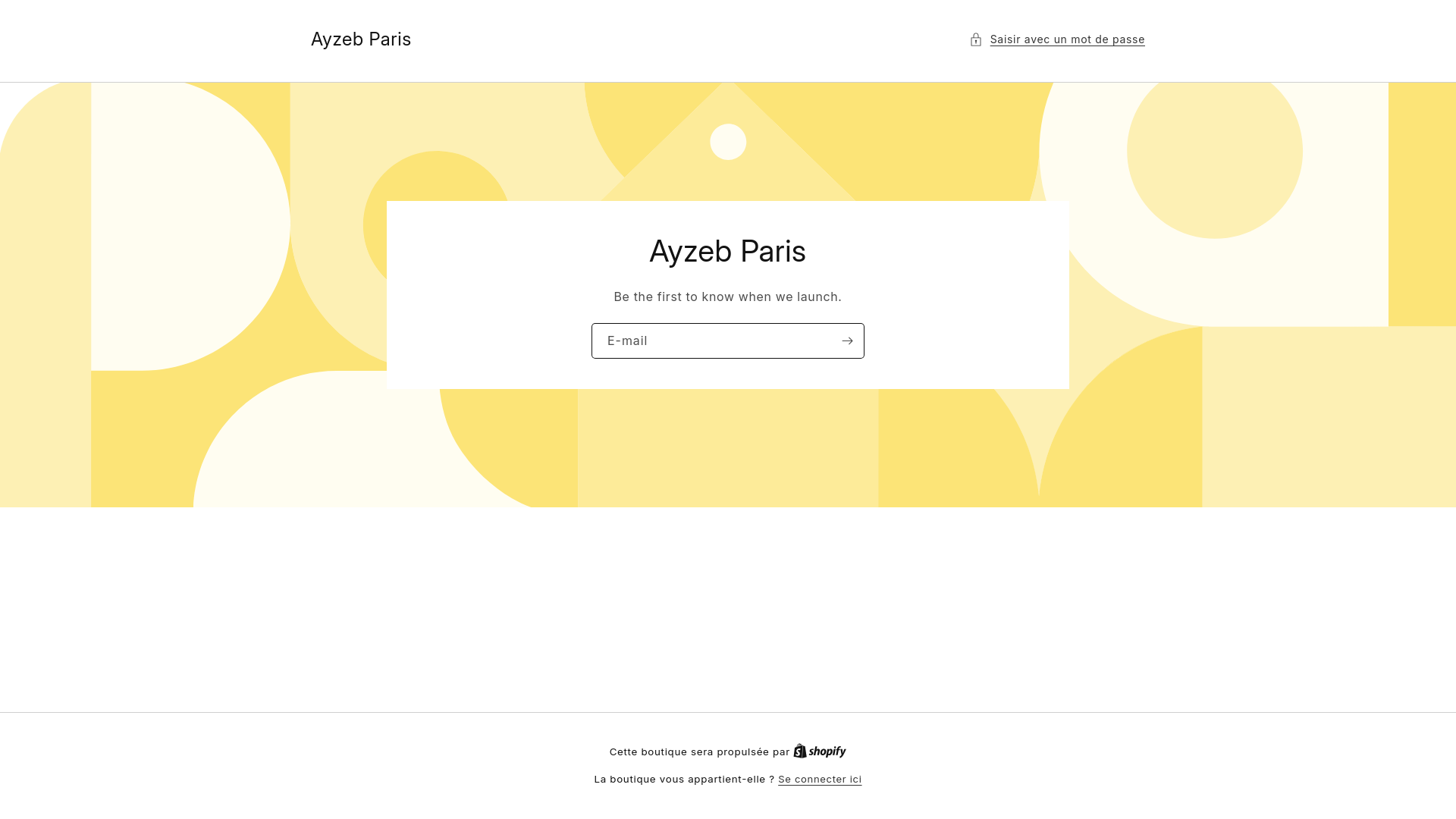 website screenshot of https://ayzebparis.com/