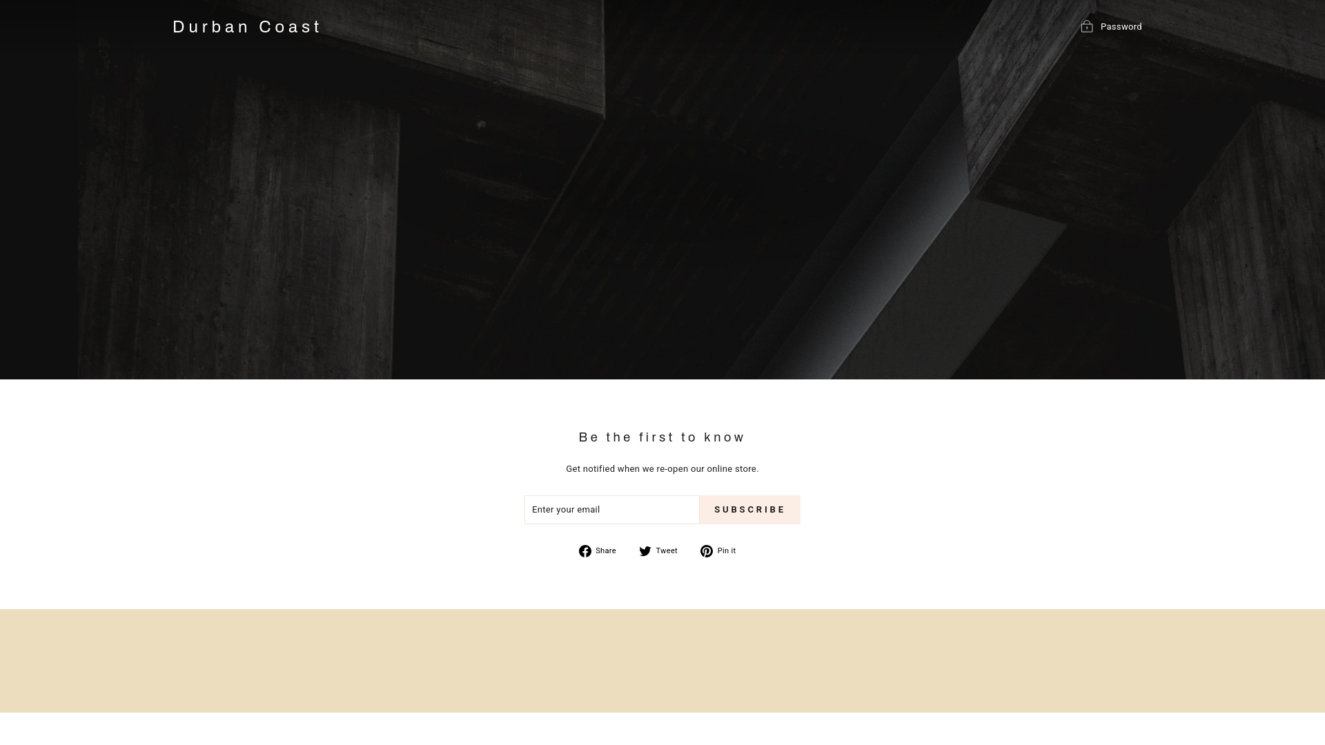 website screenshot of https://durbancoast.co.za