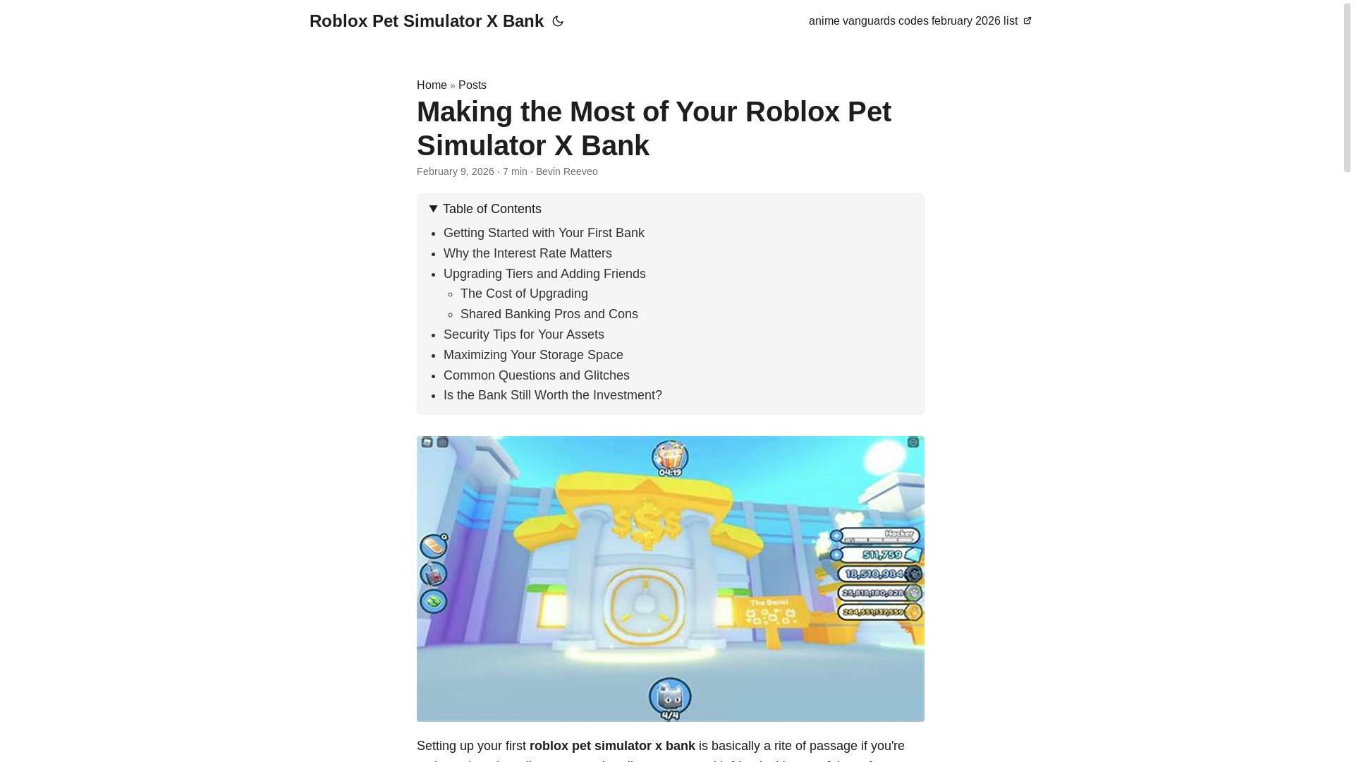 website screenshot of https://roblox-pet-simulator-x-bank.pages.dev/