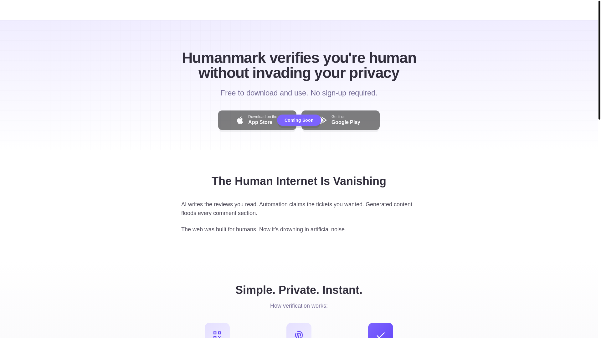 website screenshot of https://humanmark-app.pages.dev/