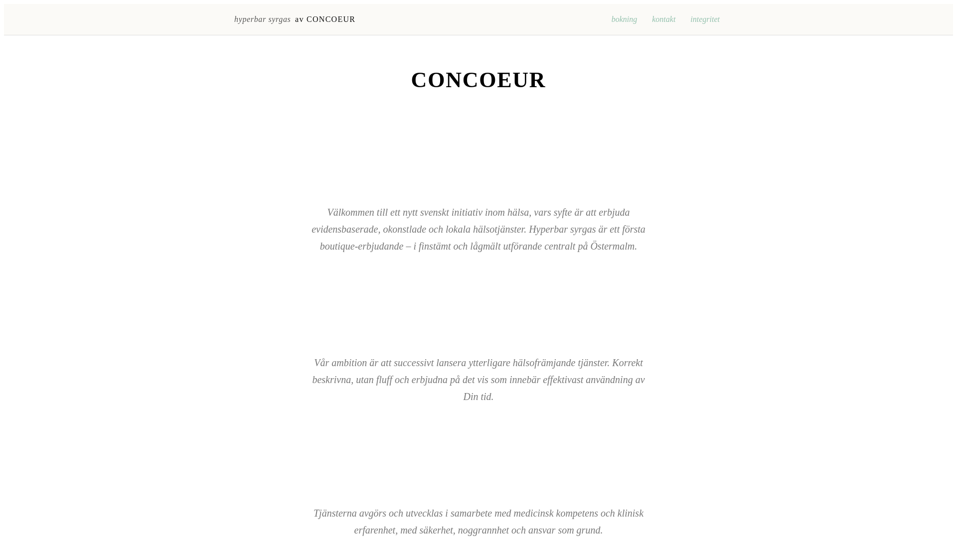 website screenshot of https://concoeur.se/
