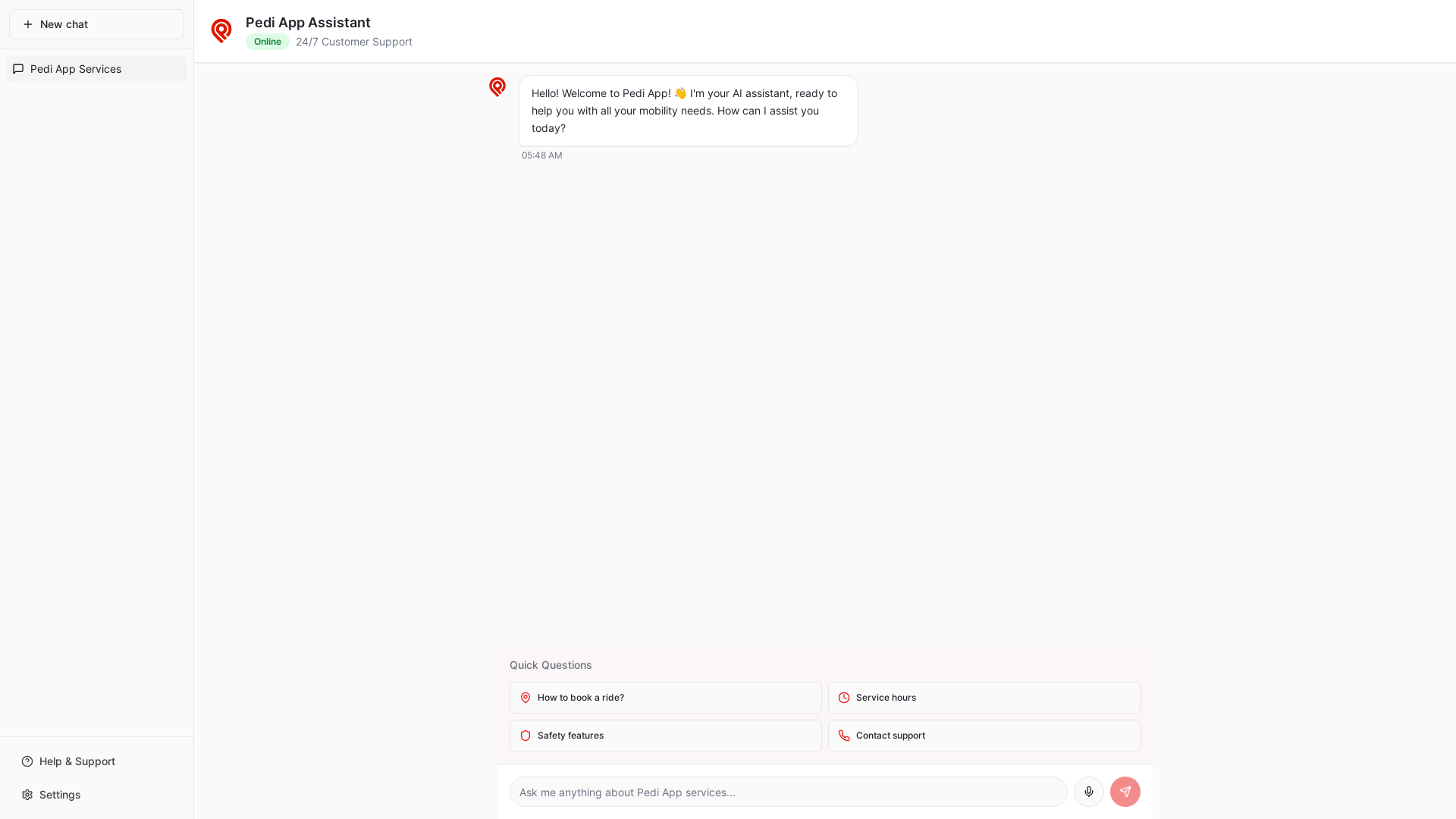 website screenshot of https://pedi-ai-chat.pages.dev/