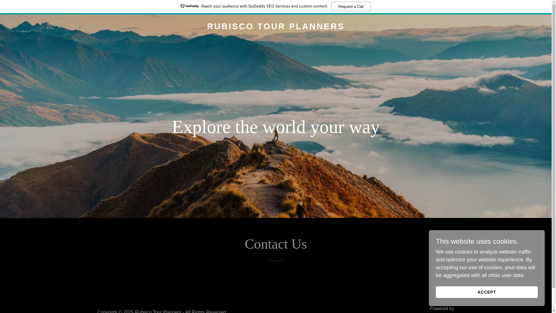 website screenshot of https://rubiscotourplanners.in/
