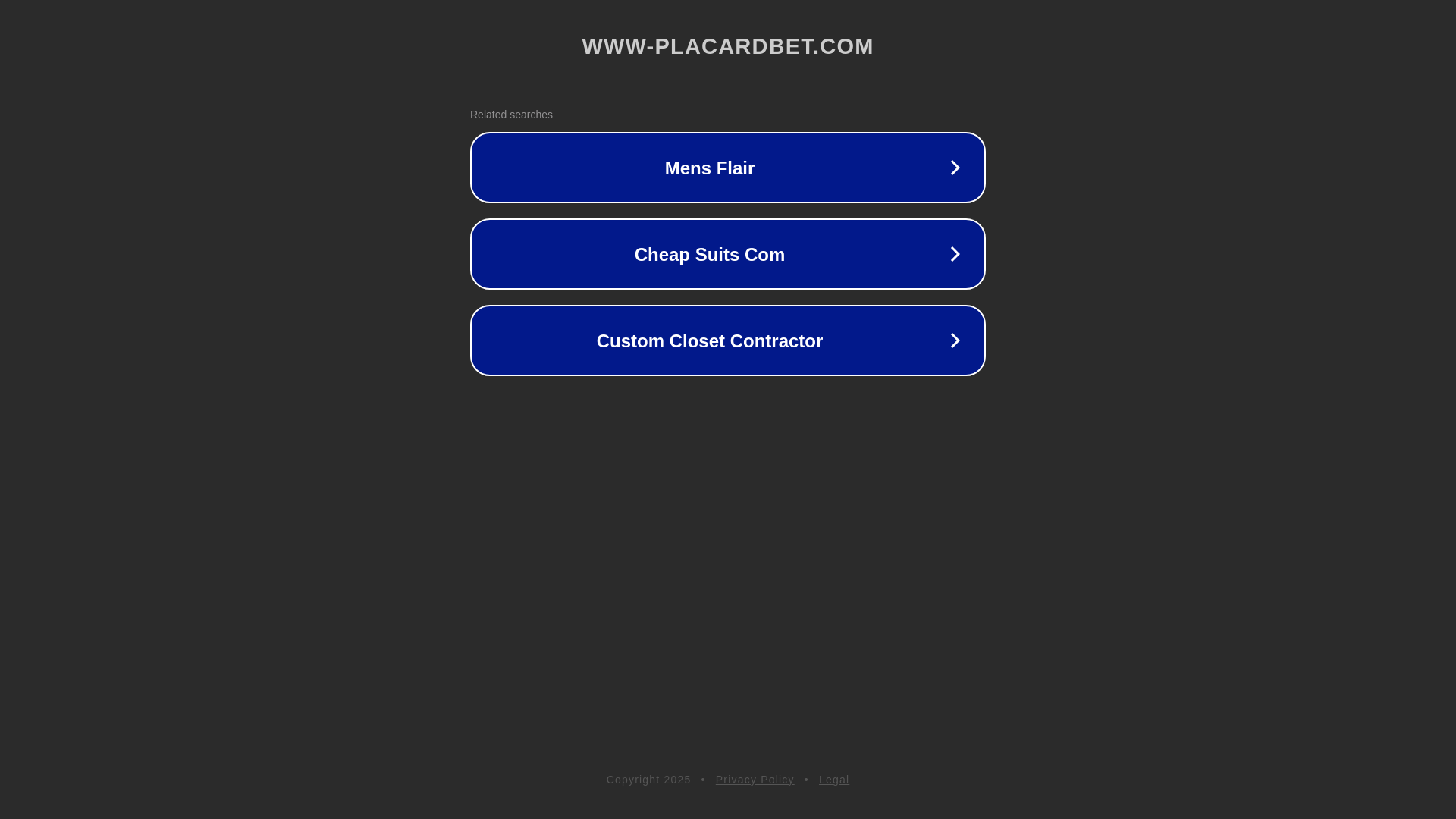 website screenshot of https://www-placardbet.com/