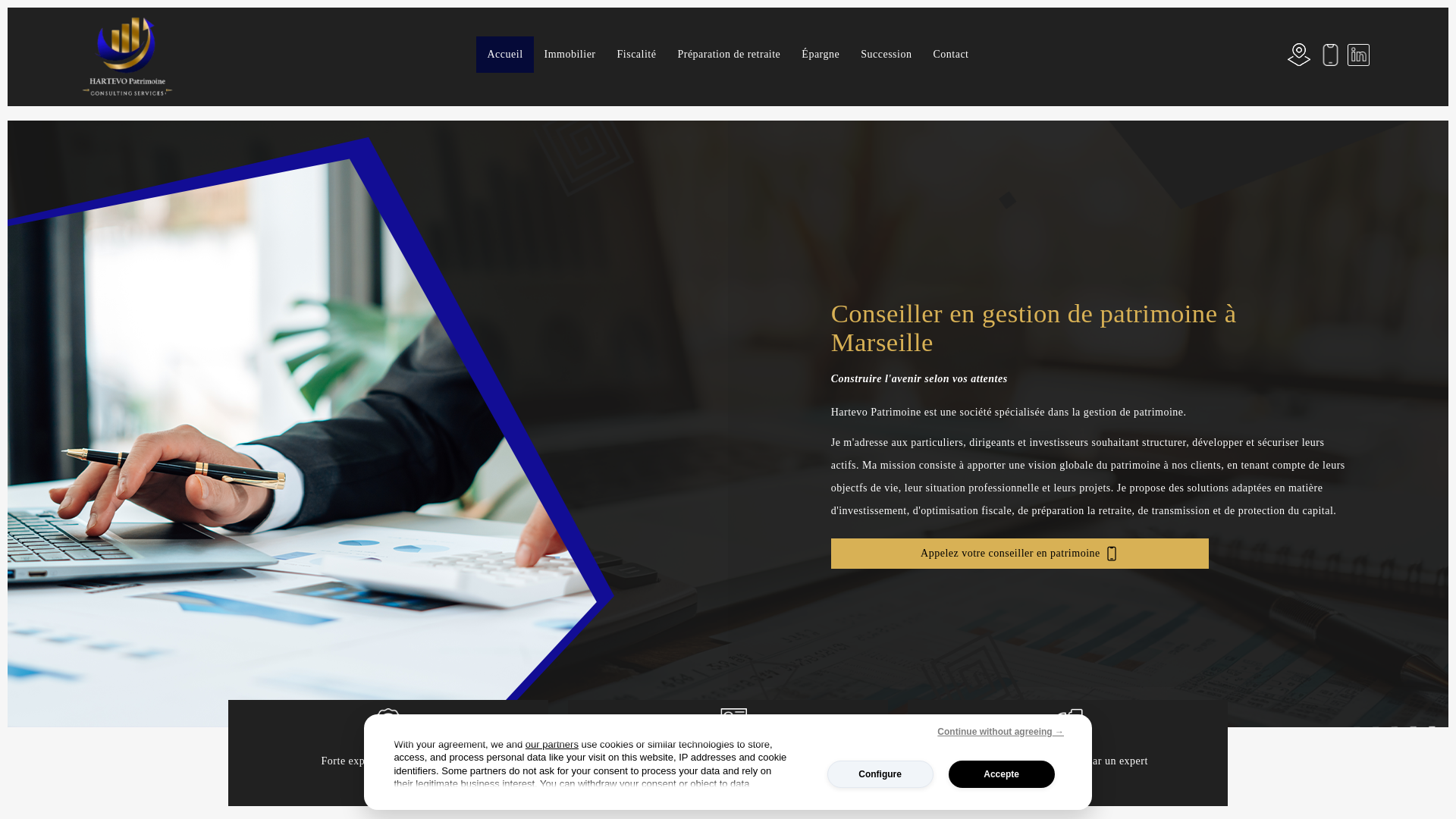 website screenshot of https://hartevo-patrimoine.fr/