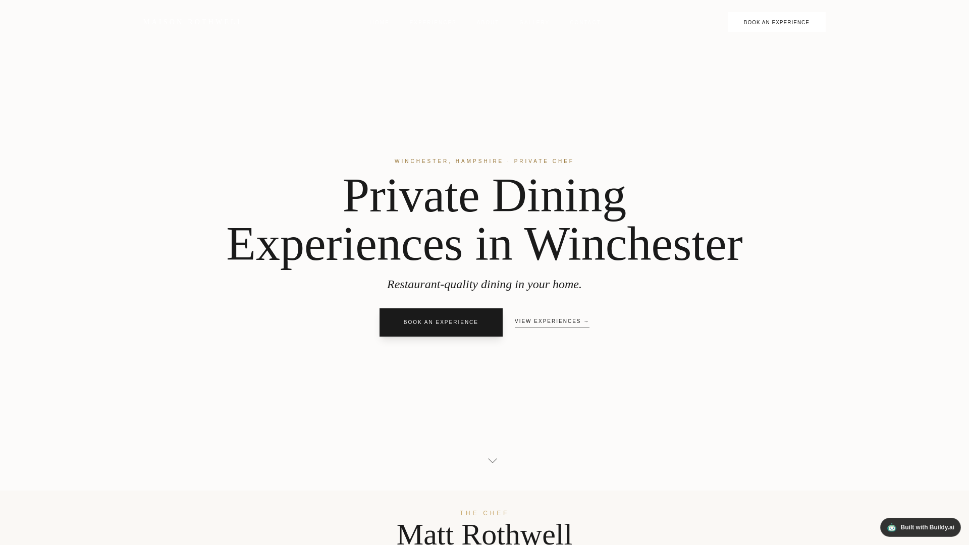 website screenshot of https://maisonrothwell.com/
