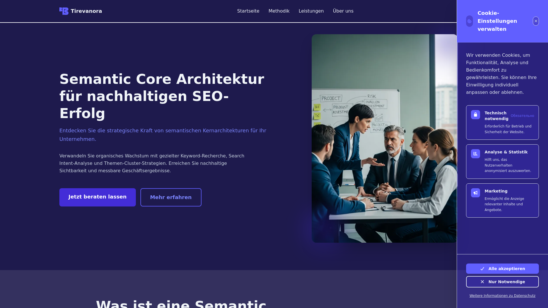 website screenshot of https://tirevanora.com/
