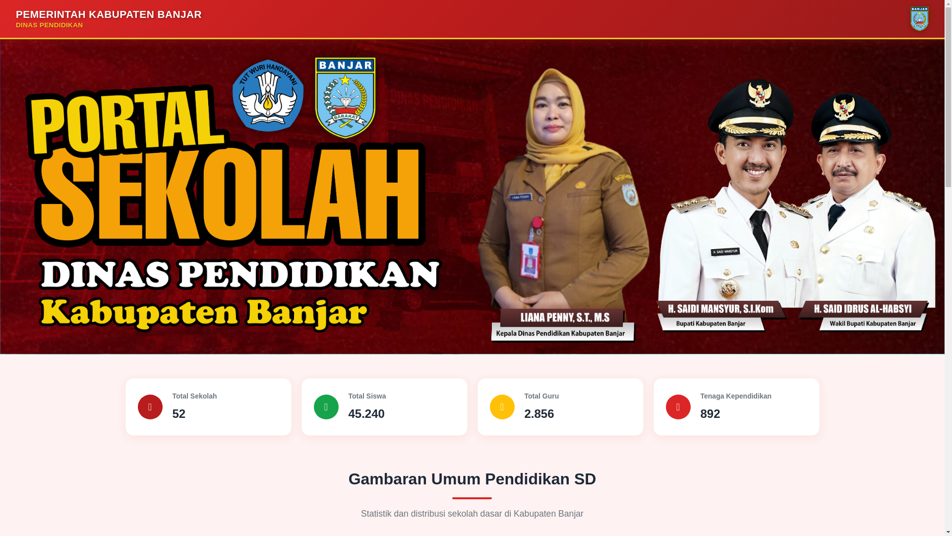 website screenshot of https://datasekolahkita.id/