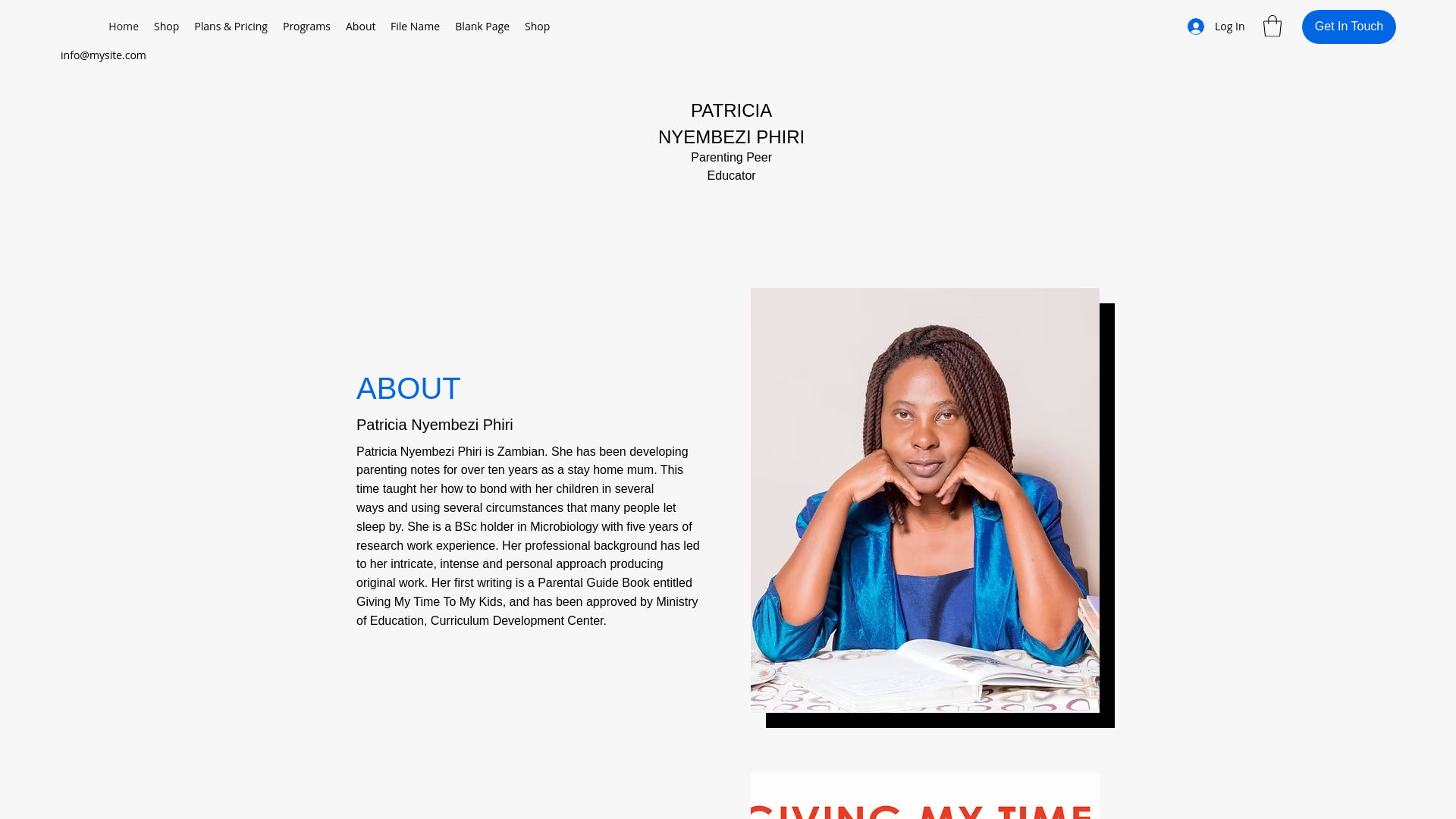 website screenshot of https://patriciaphiribusiness.com
