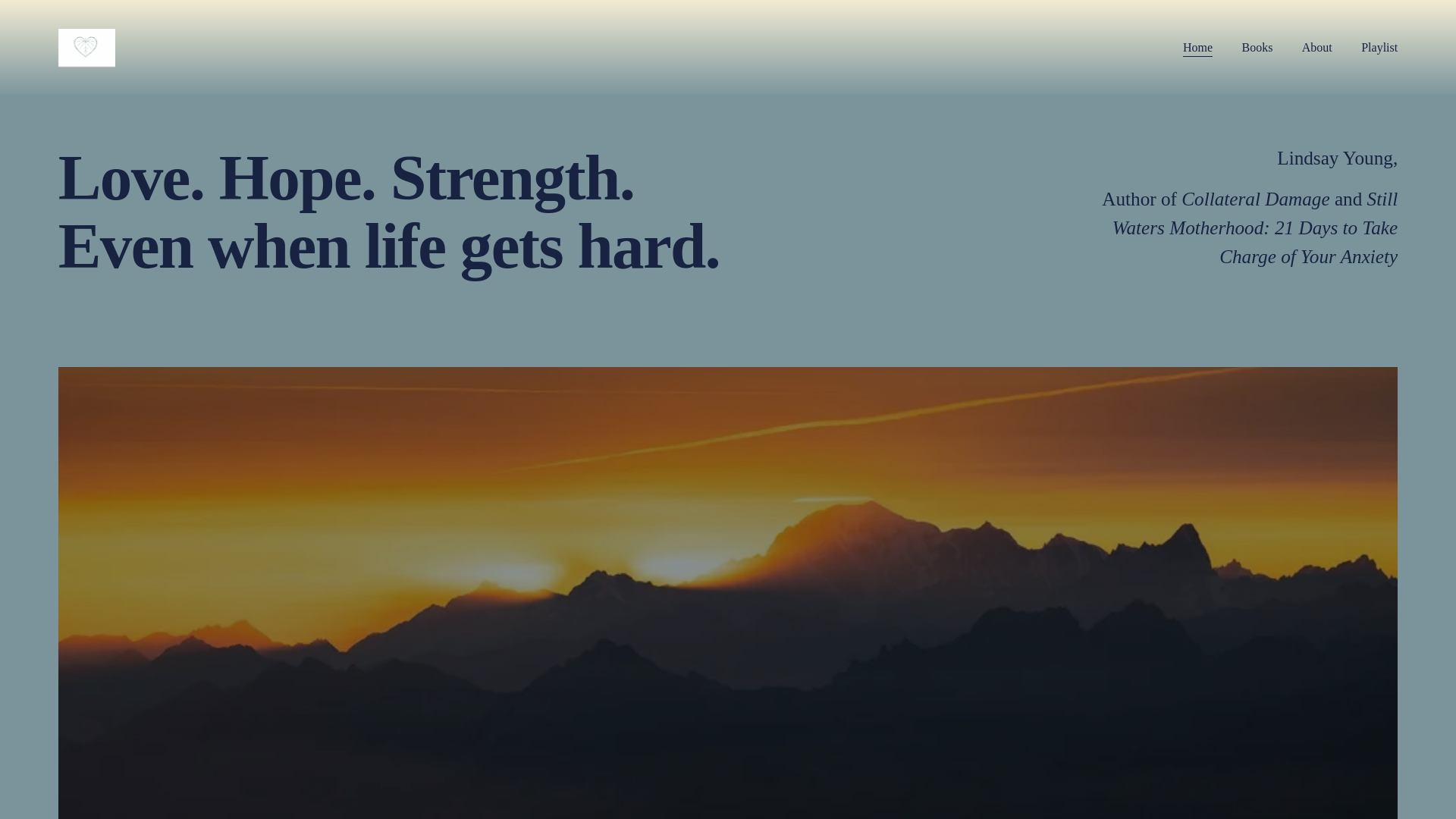 website screenshot of https://lyoungauthor.com/