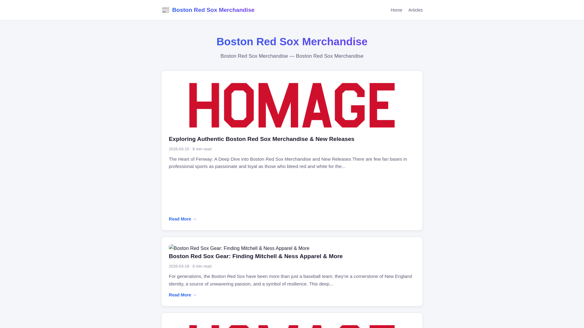website screenshot of https://boston-red-sox-merchandise.pages.dev/