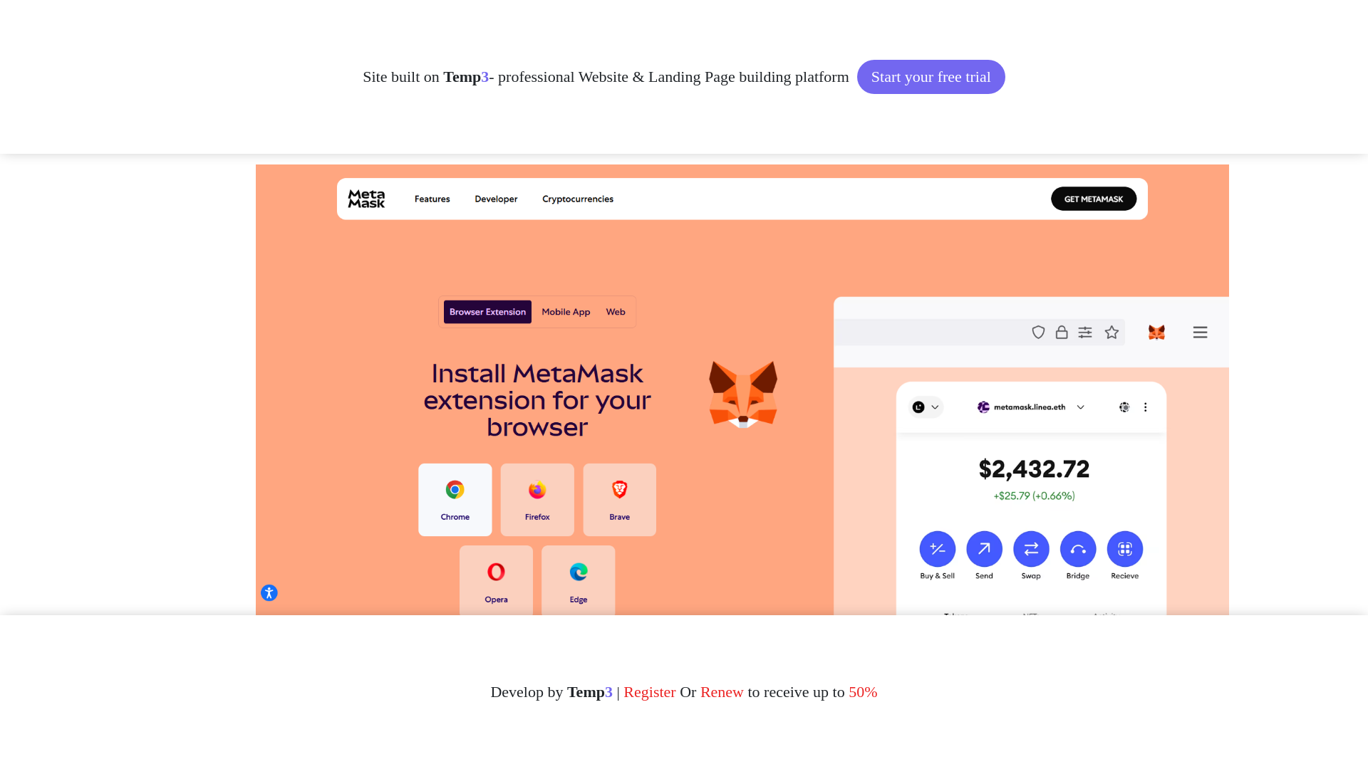 website screenshot of https://run-metamask-x-docs.tem3.io