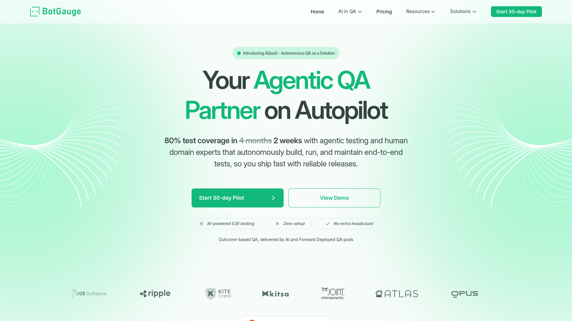 website screenshot of https://botgaugenet.com/